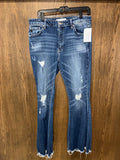 KanCan Women’s Straight Distressed High Waist Jeans Size 13/30