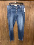 KanCan Women’s Buttonfly Distressed High Waist Jeans Size 15/31