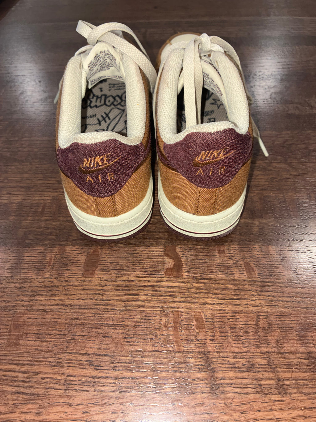 Nike Air Force 1 Light British Tan Gum Shoes Size 4Y Youth Size 4