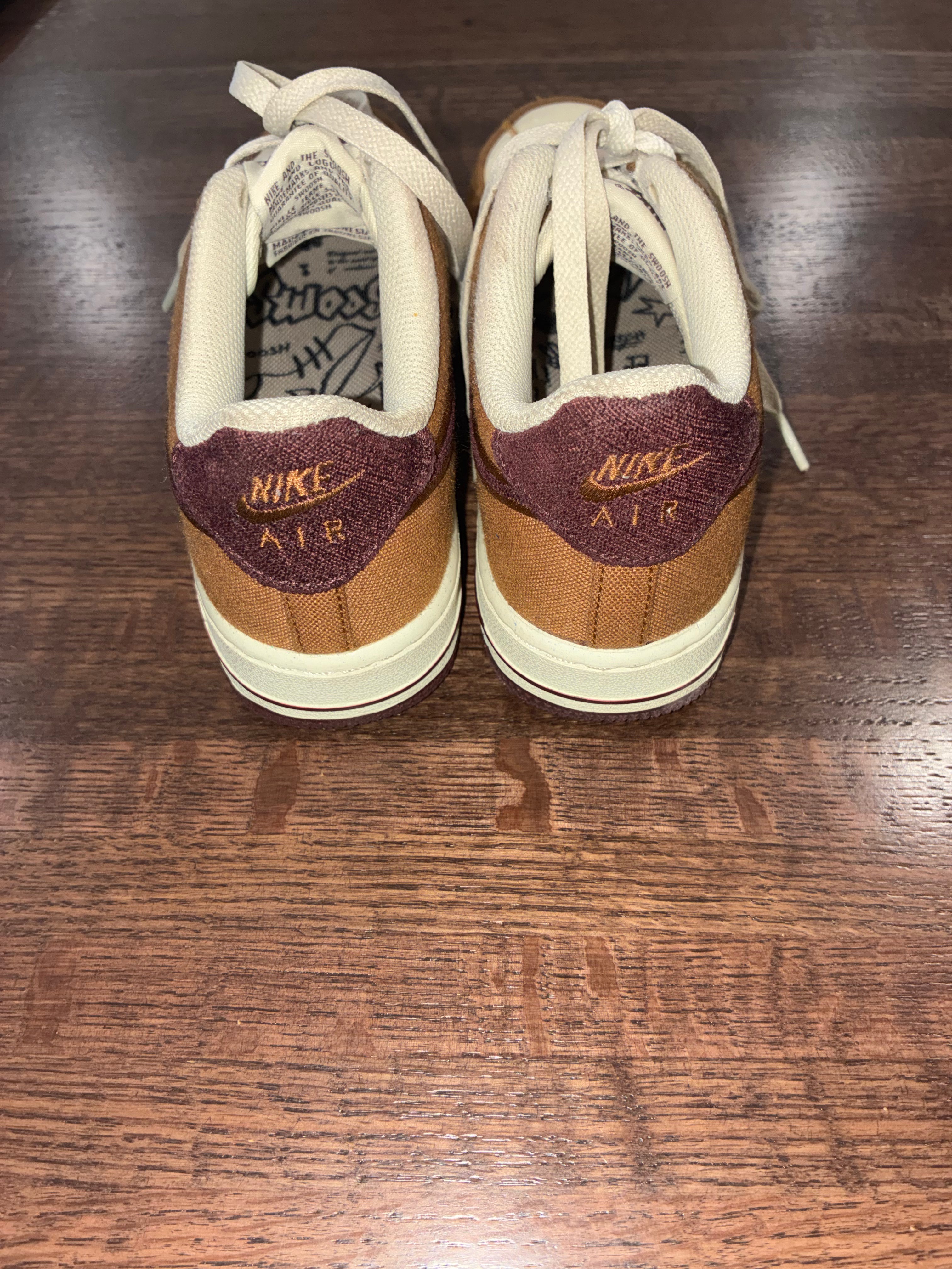 Nike Air Force 1 Light British Tan Gum Shoes Size 4Y Youth Size 4