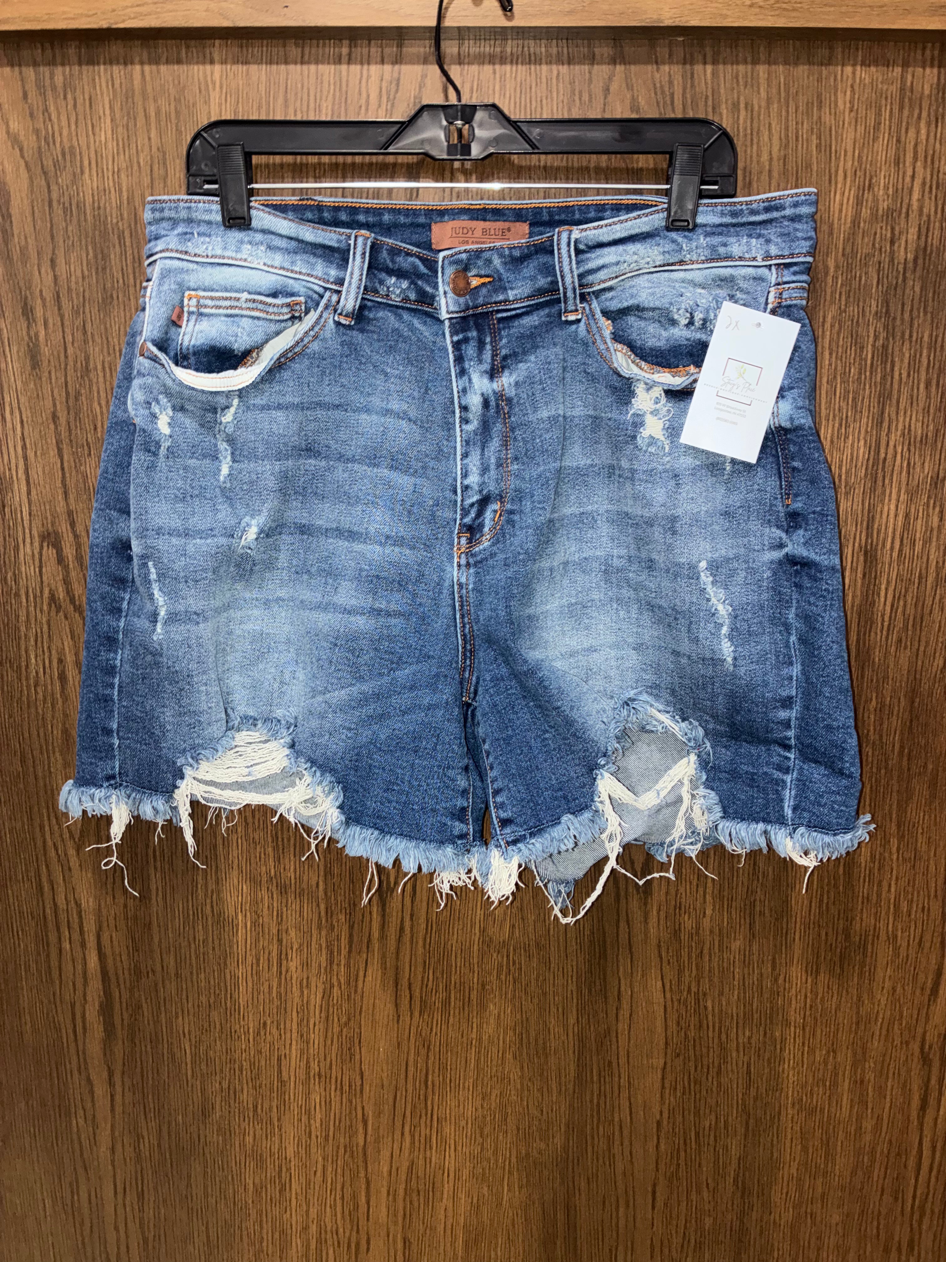 Judy Blue Distressed Jean Shorts 2X