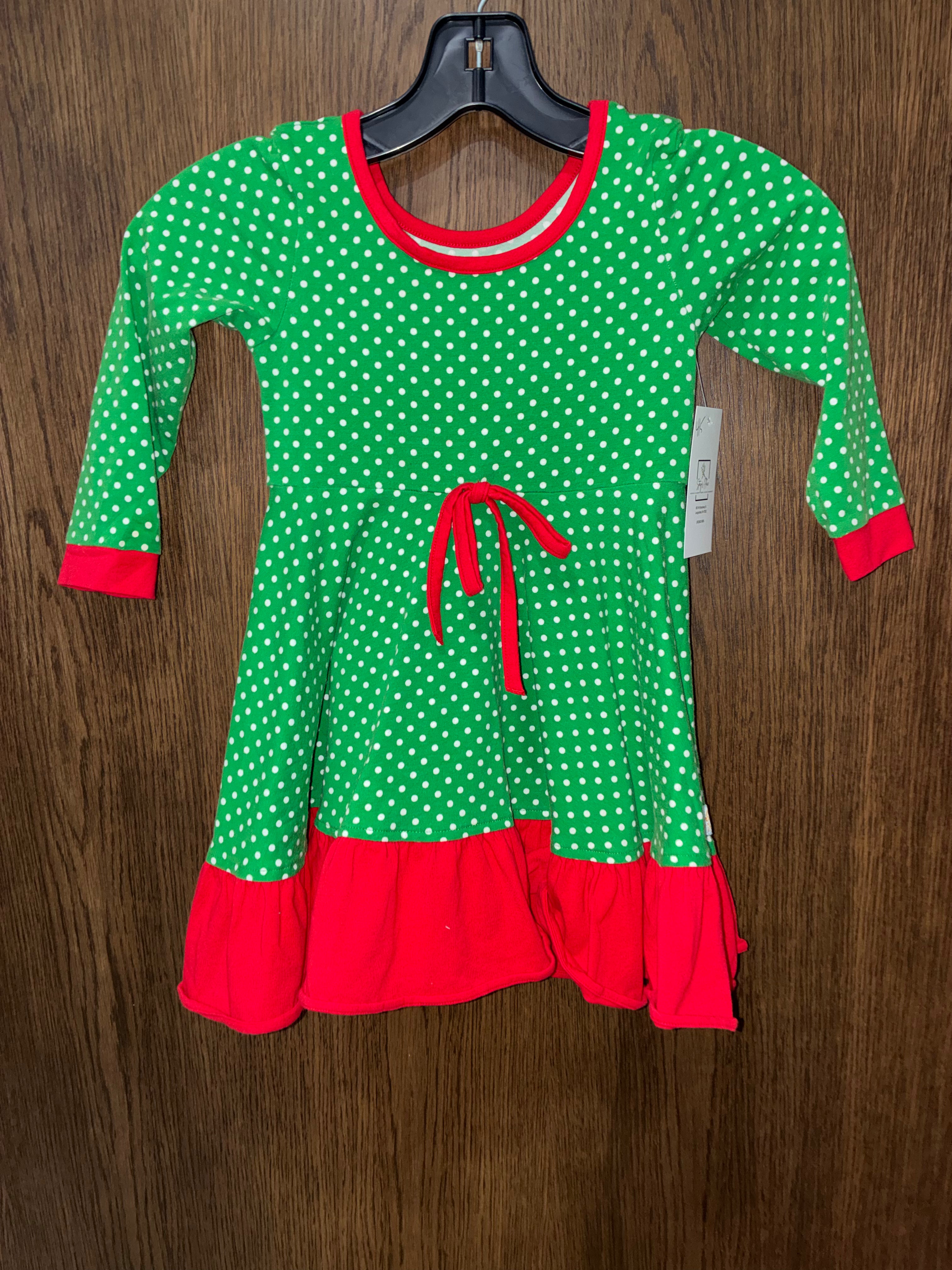Tabitha Twinkle Girls  SANTA'S HELPER ANNIE DRESS Size 4/5