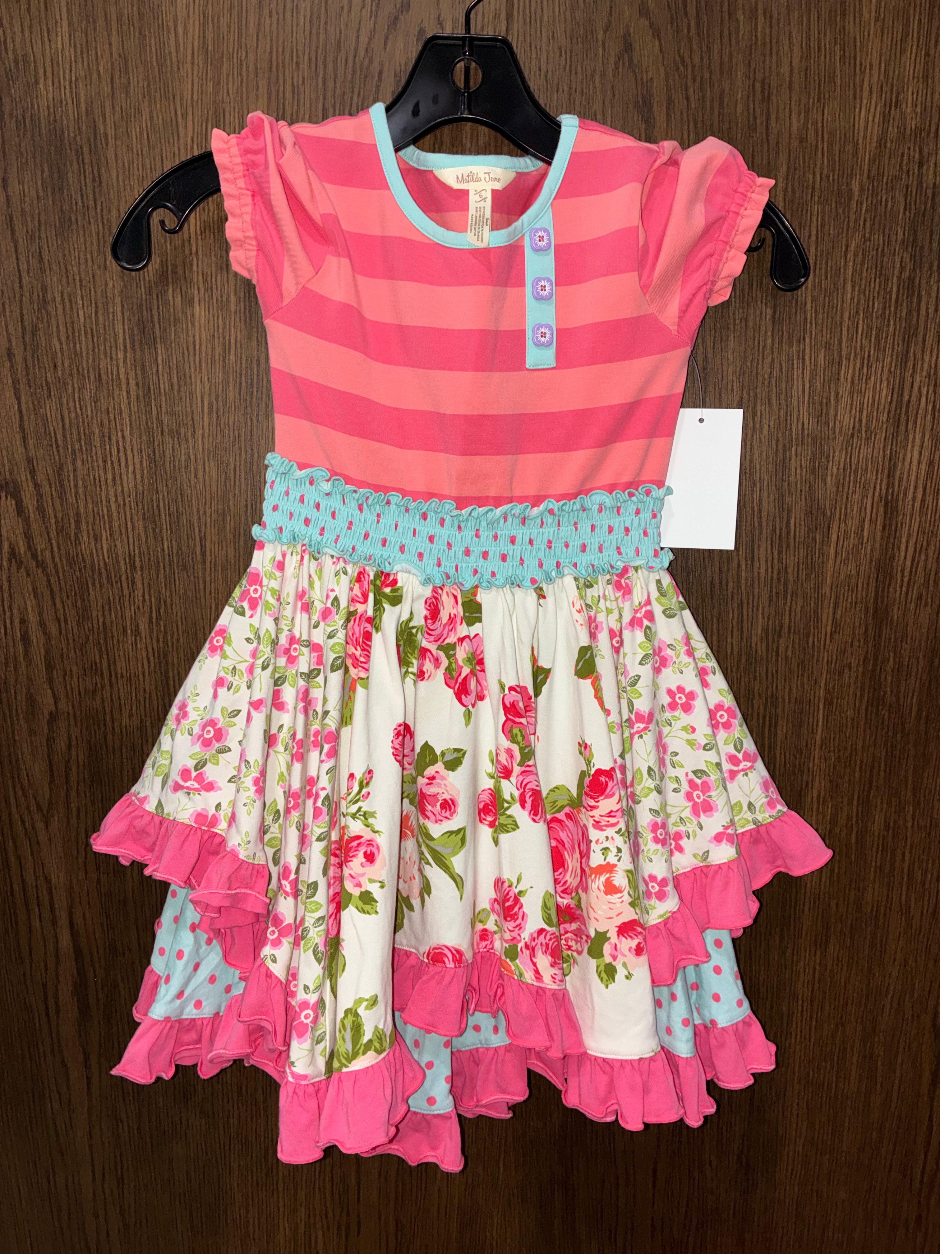 Matilda Jane Girls "Take a Spin" Twirl Dress Size 6 VVGUC