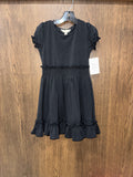 Matilda Jane Perfectly Paired Light Heather Black Girls Lap Dress Size 6