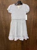 Matilda Jane Perfectly Paired Light Heather Grey Girls' Lap Dress Size 6