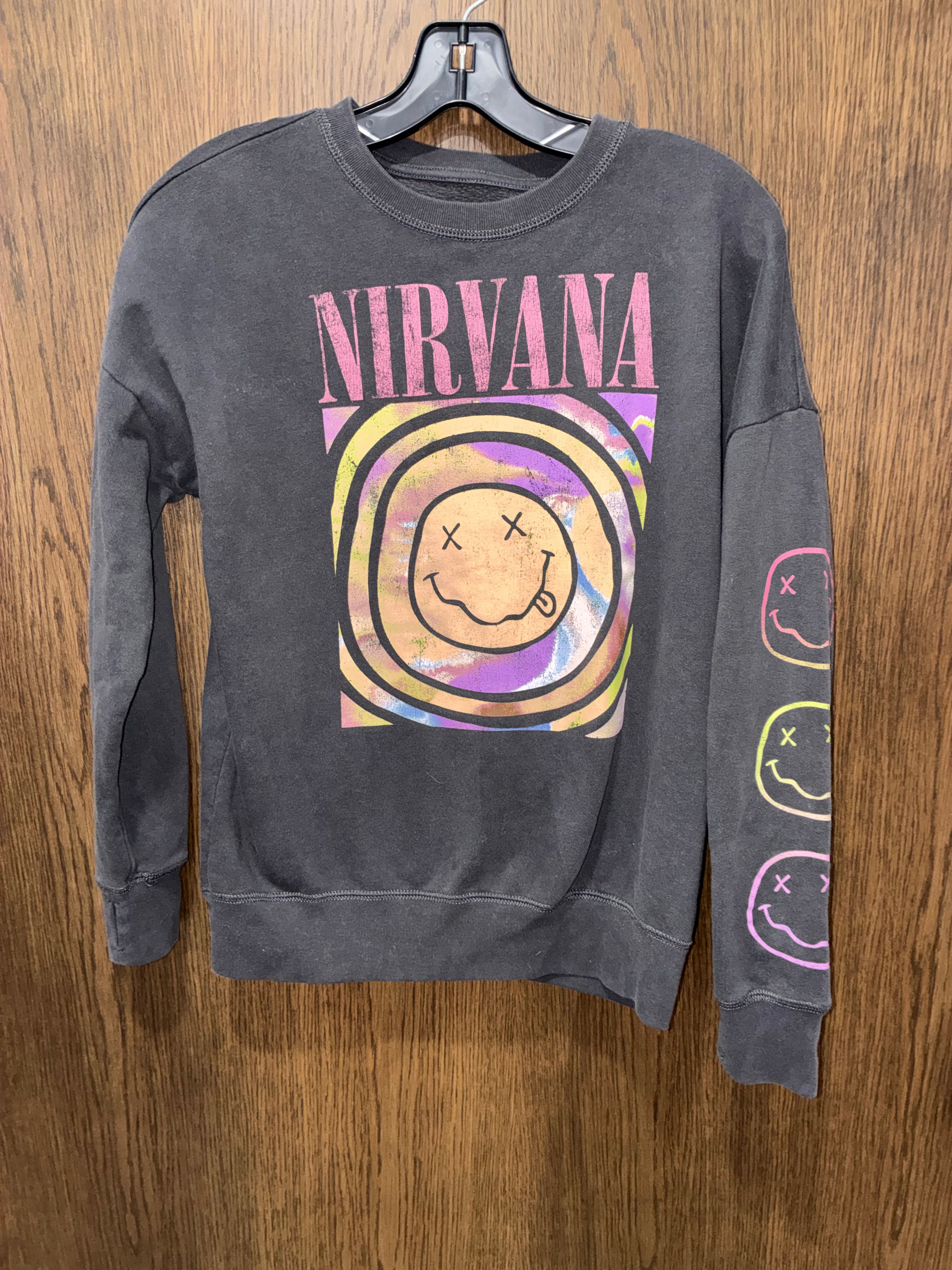 Abercrombie & Fitch Nirvana Crew Neck Sweatshirt Size YL 12/14