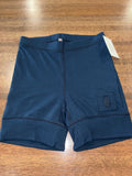 Free People Movement Victory Biker Ribbed Hem Shorts Size XS Navy Blue
