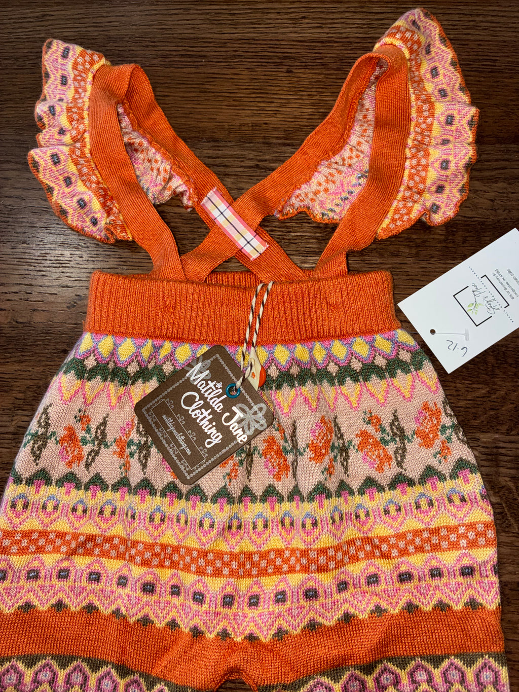 Matilda Jane Pumpkin Pie Romper NWT