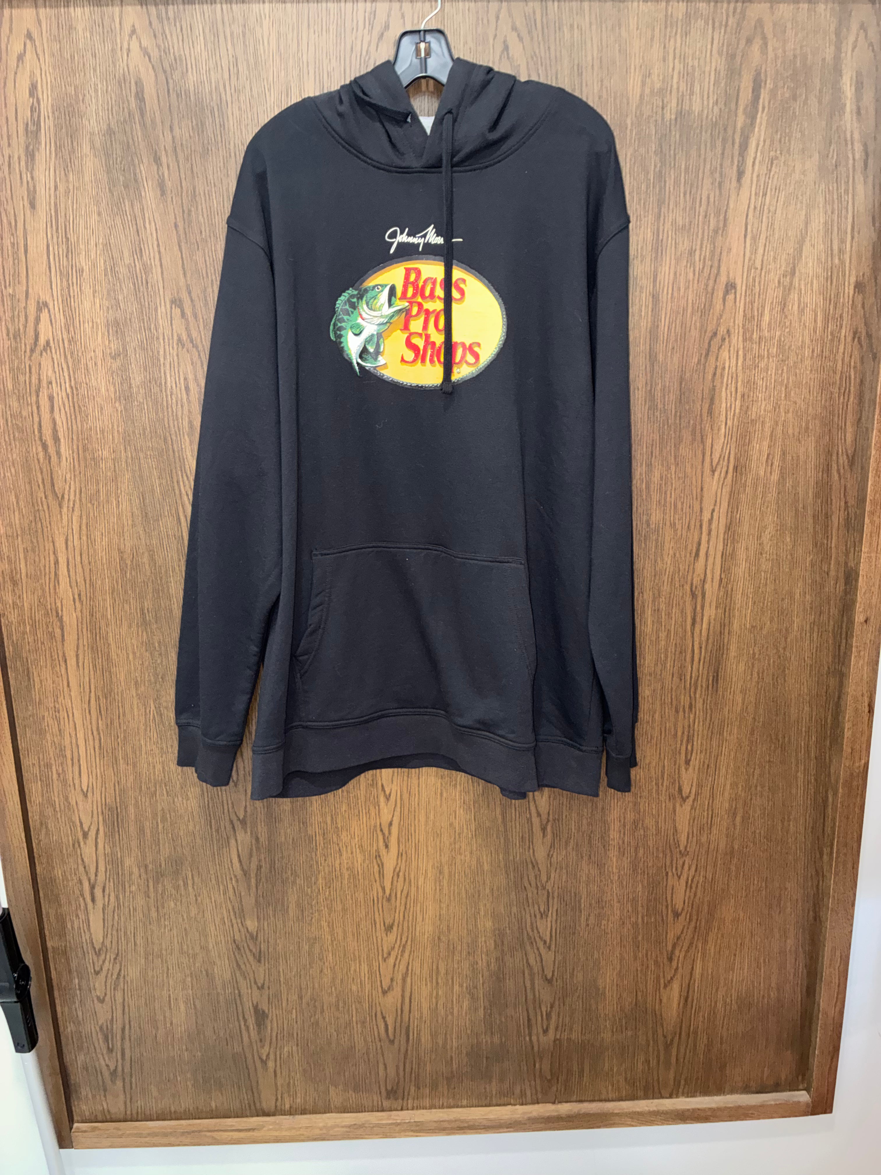 Johnny Morris Hoodie Mens Size  Bass Pro Shop Lined Oversized Hoodie Size XL Loose New Condition
