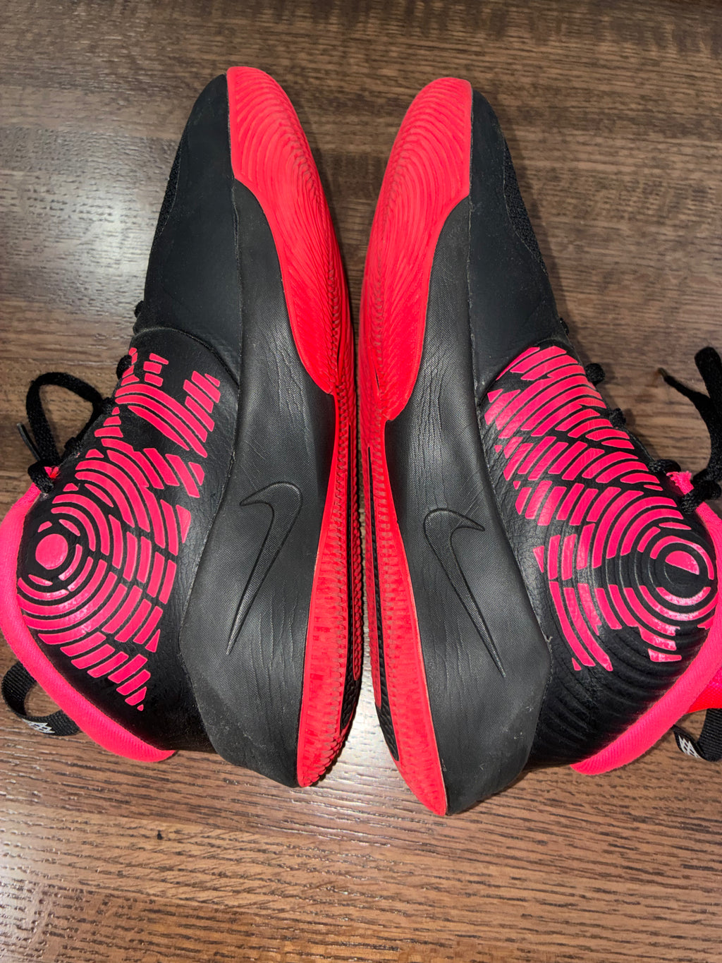 Nike Girls Pink & Black Basketball Shoes Size 7Y