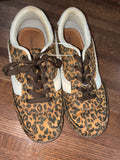 Maurice’s Women’s SuperCush Demi Leopard Lace Up Shoes Size 8