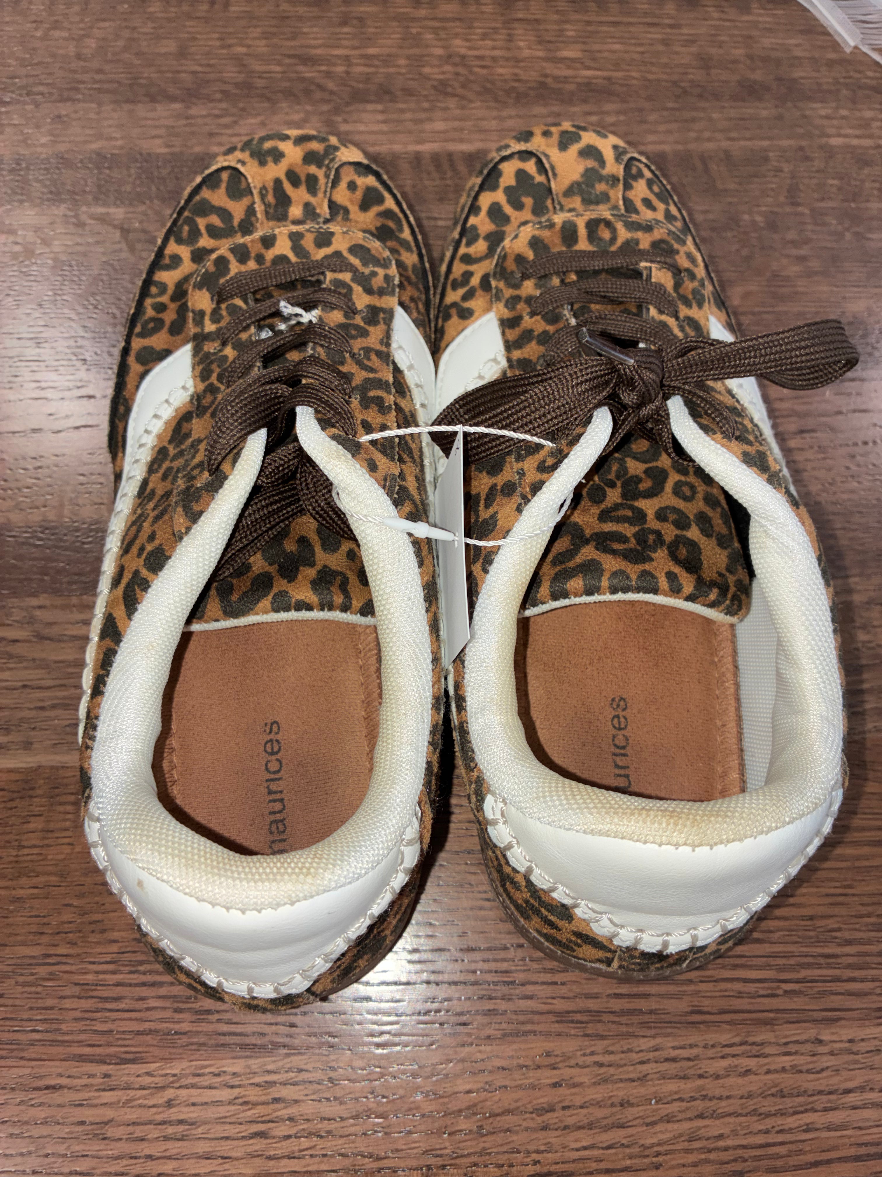 Maurice’s Women’s SuperCush Demi Leopard Lace Up Shoes Size 8