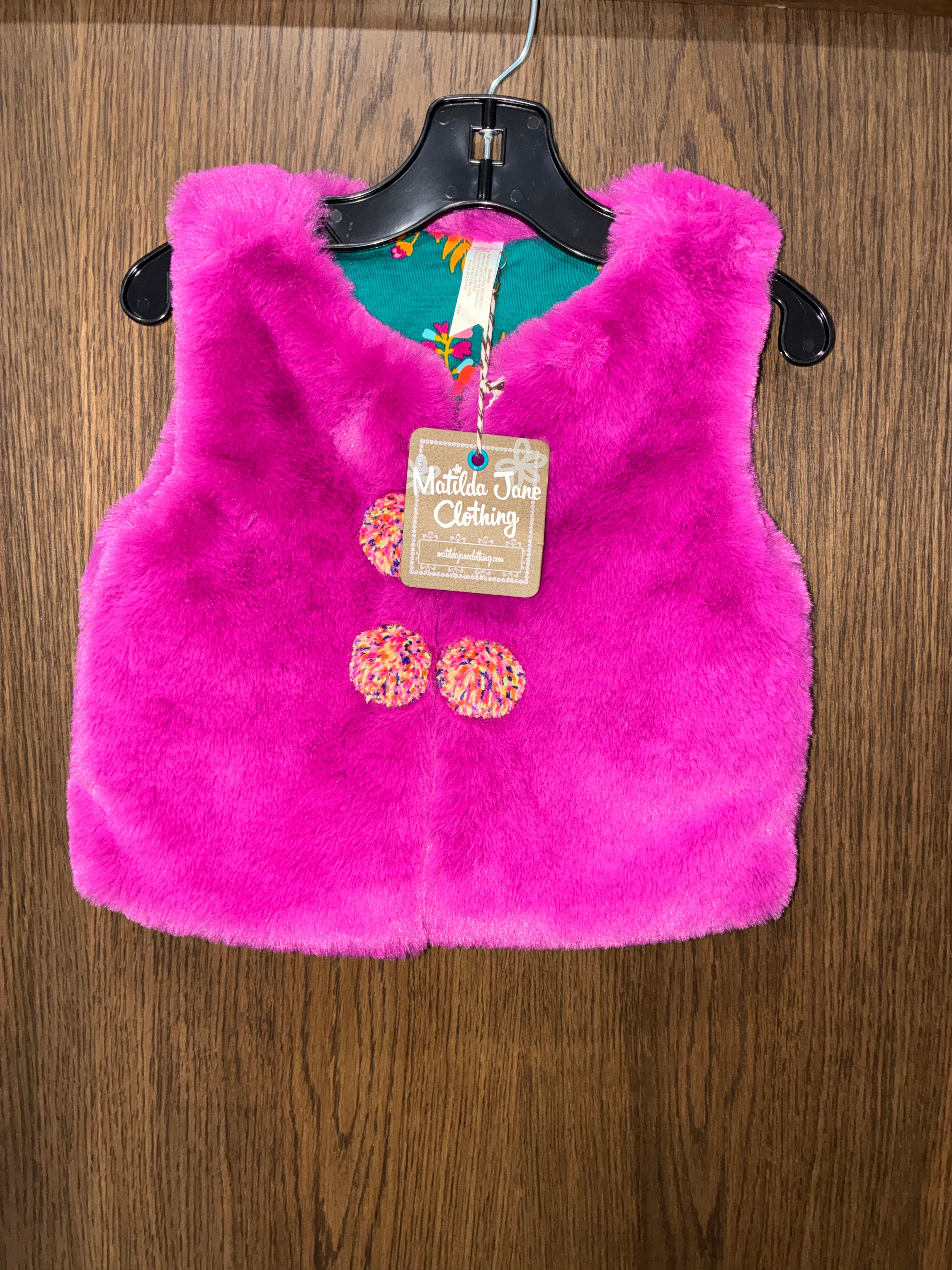 Matilda Jane Girls Moments with you Good to Faux Vest size 2 NWT