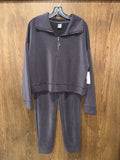 Avia Women's Quarter-Zip ScubaKnit Pullover & Joggers Large