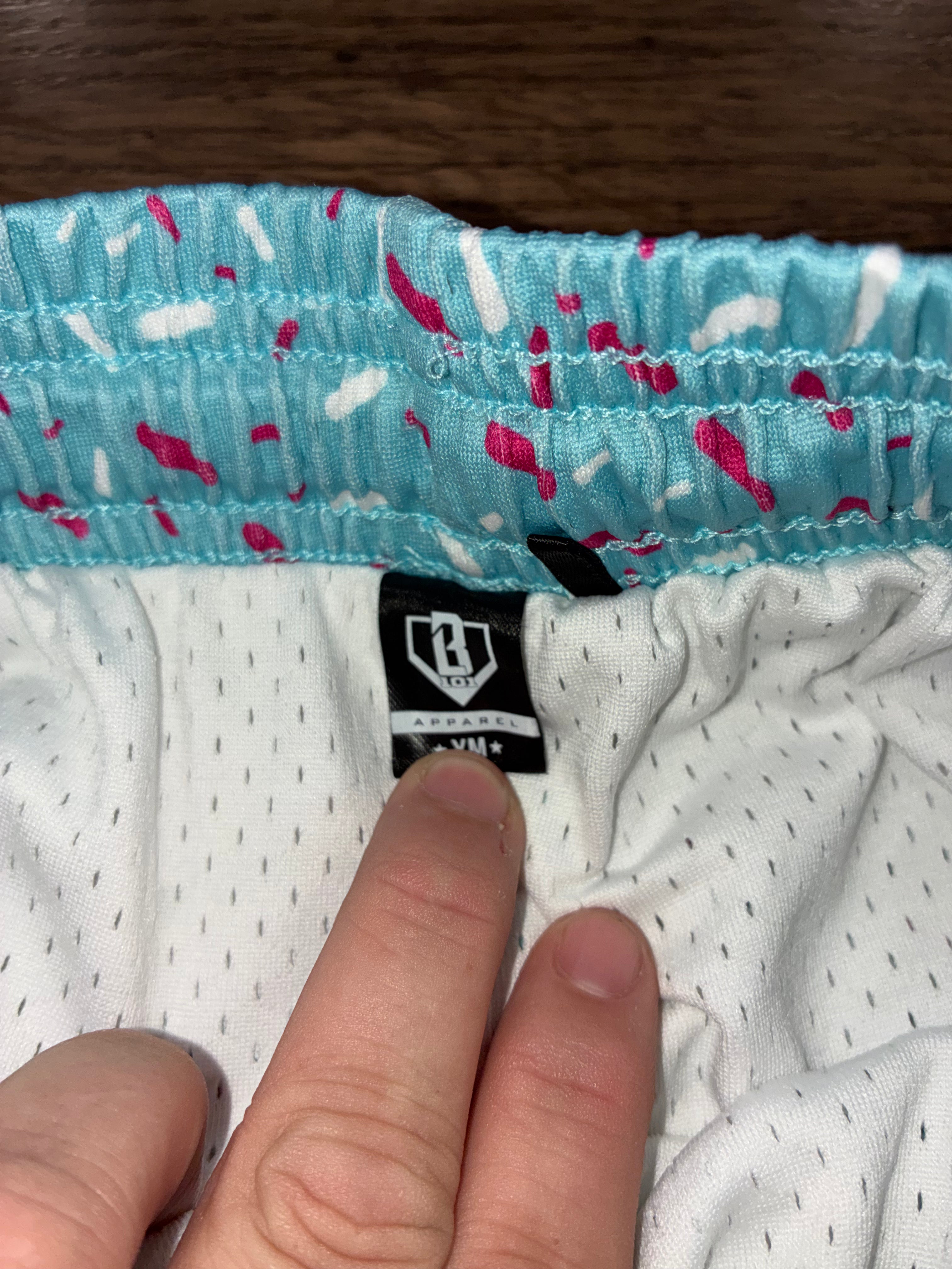 BASEBALL LIFESTYLE 101 Ice Cream Drip Boys Shorts Size YM 10/12 New Condition