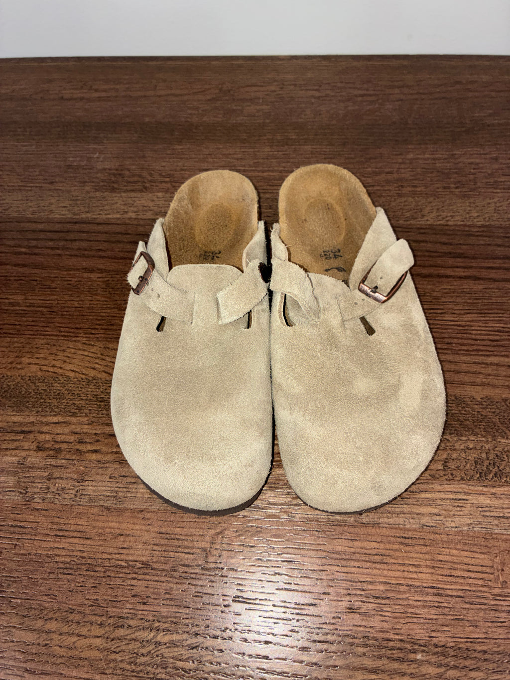 Birkenstock Kids Boston Taupe Clogs Size 3 3.5 EU 42