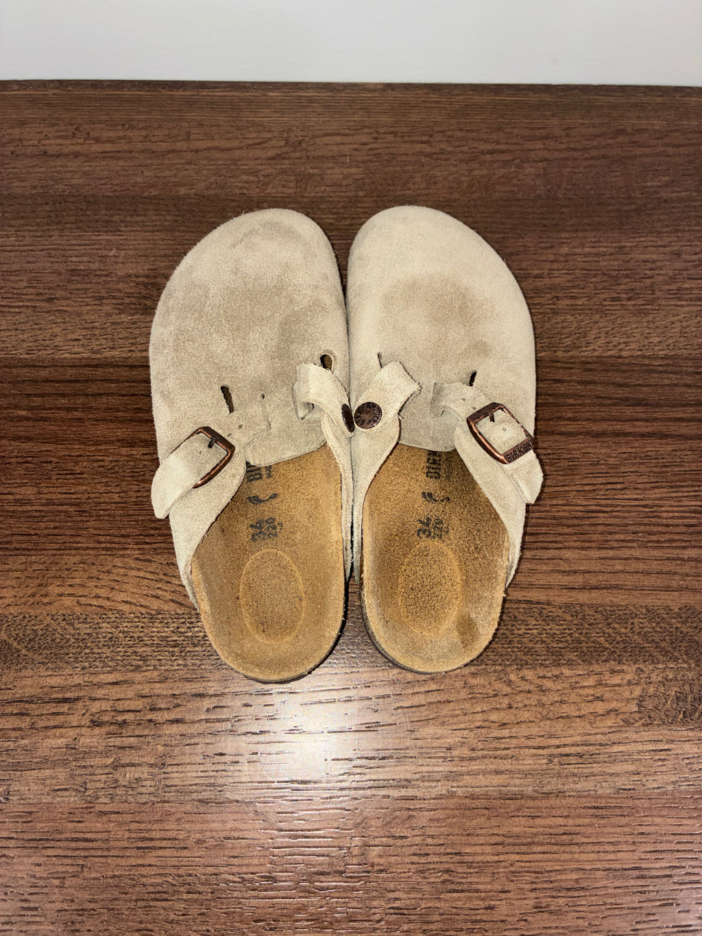 Birkenstock Kids Boston Taupe Clogs Size 3 3.5 EU 42