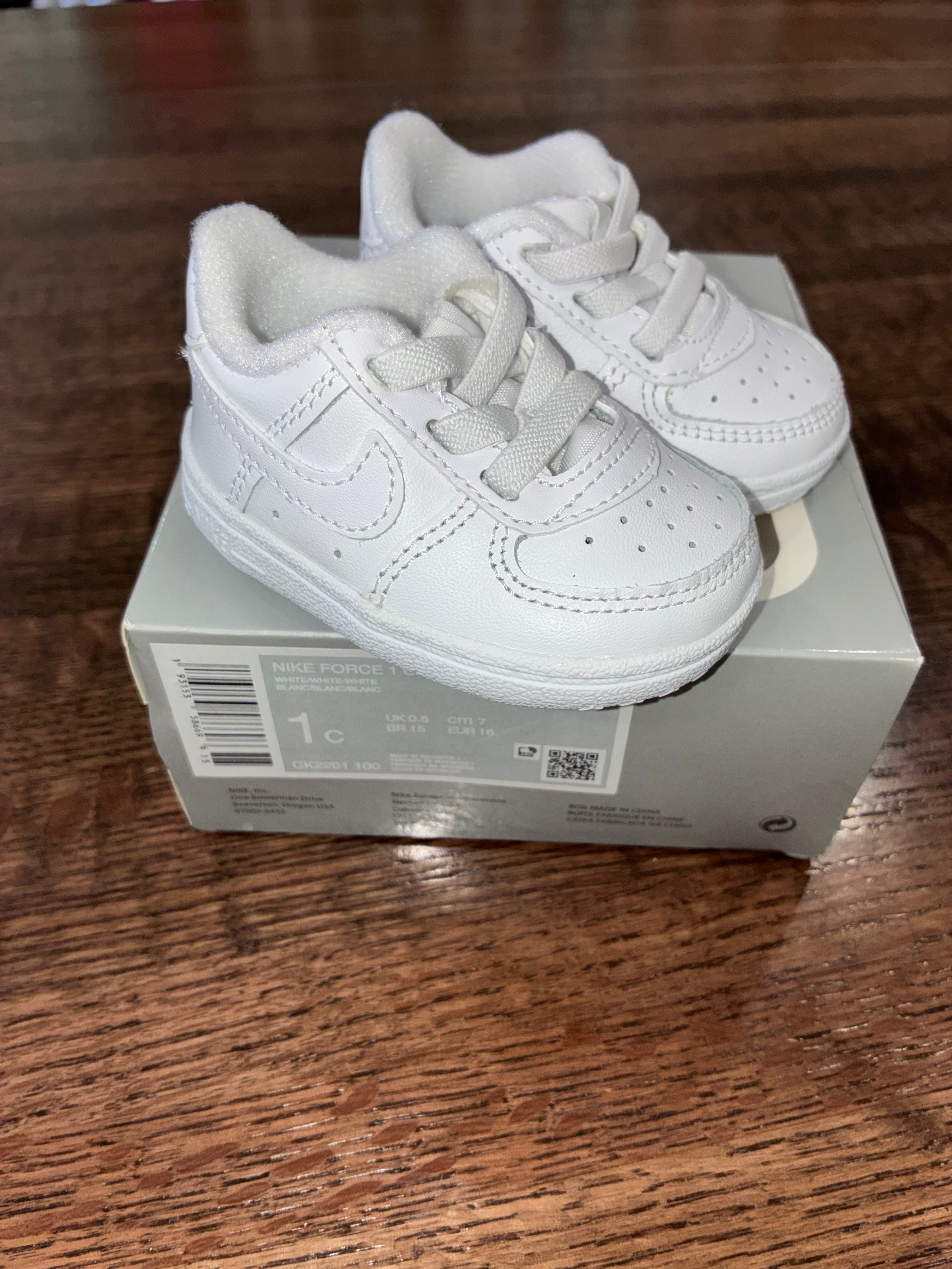 Nike Air Force 1 Crib Shoes Size 1C New