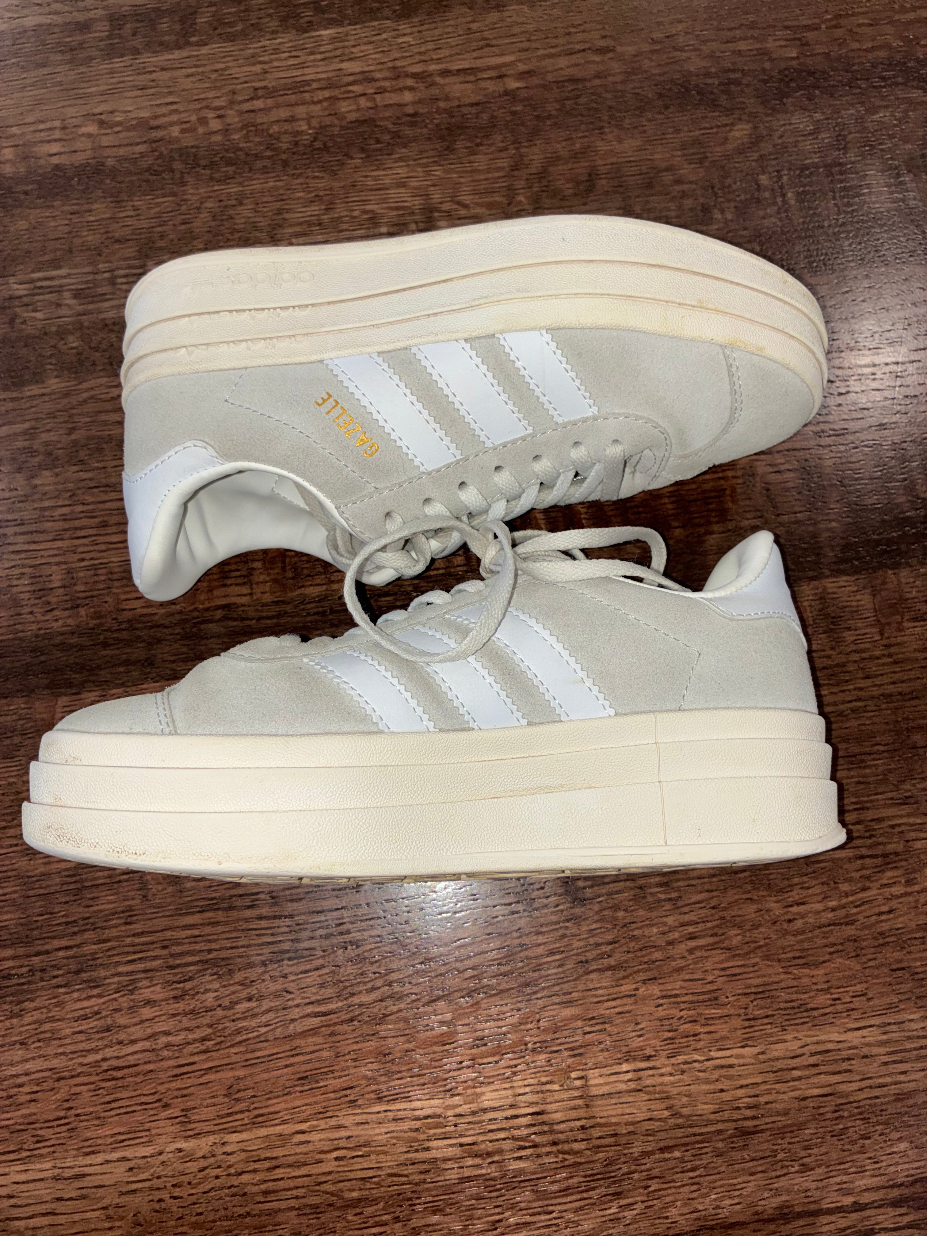 Adidas Originals Gazelle Bold Grey White Platform Shoes Women's Size 6 Sold Out Online