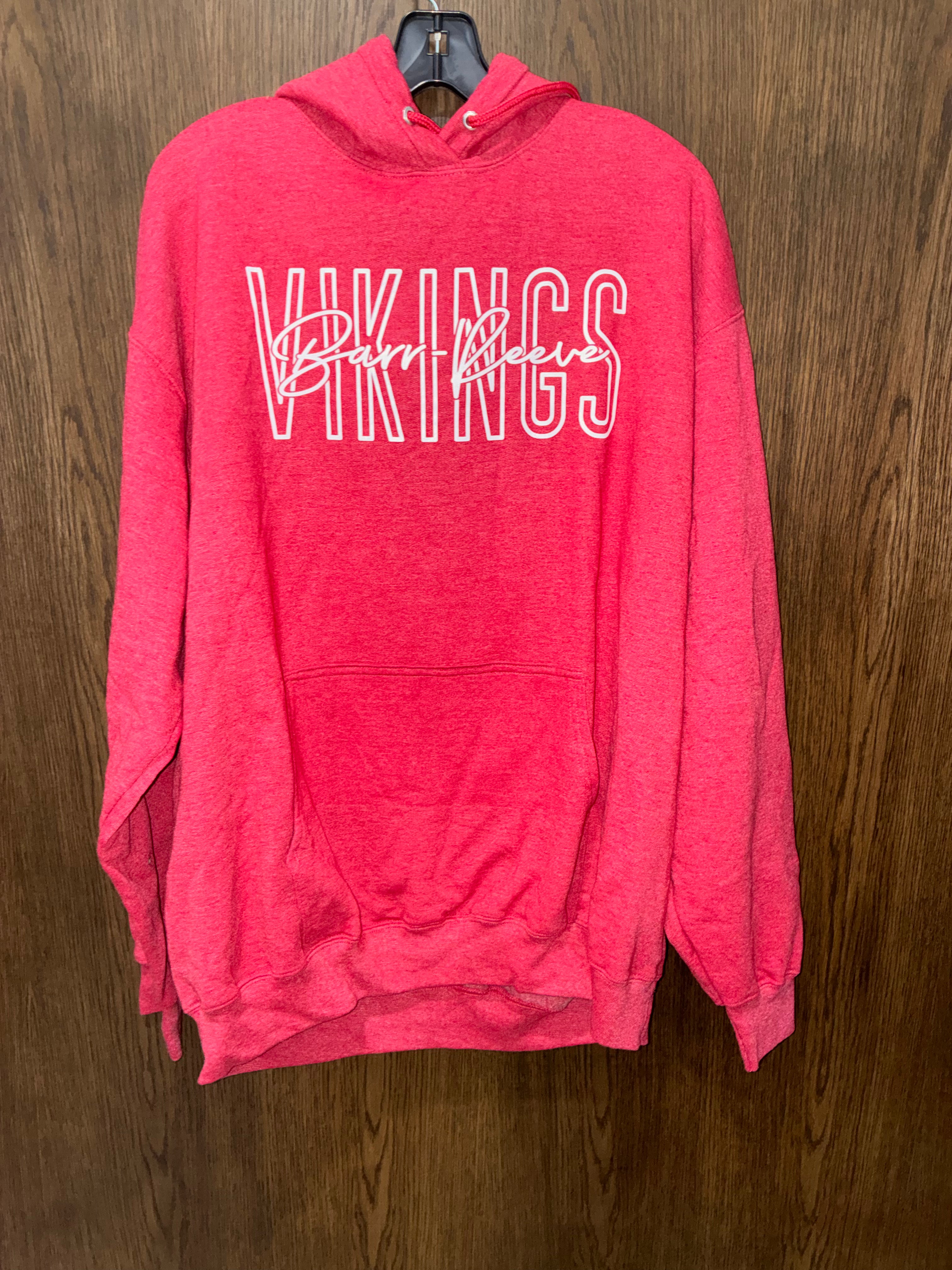 Barr-Reeve Unisex Vikings Hoodie Size XL Like New Condition Smoke