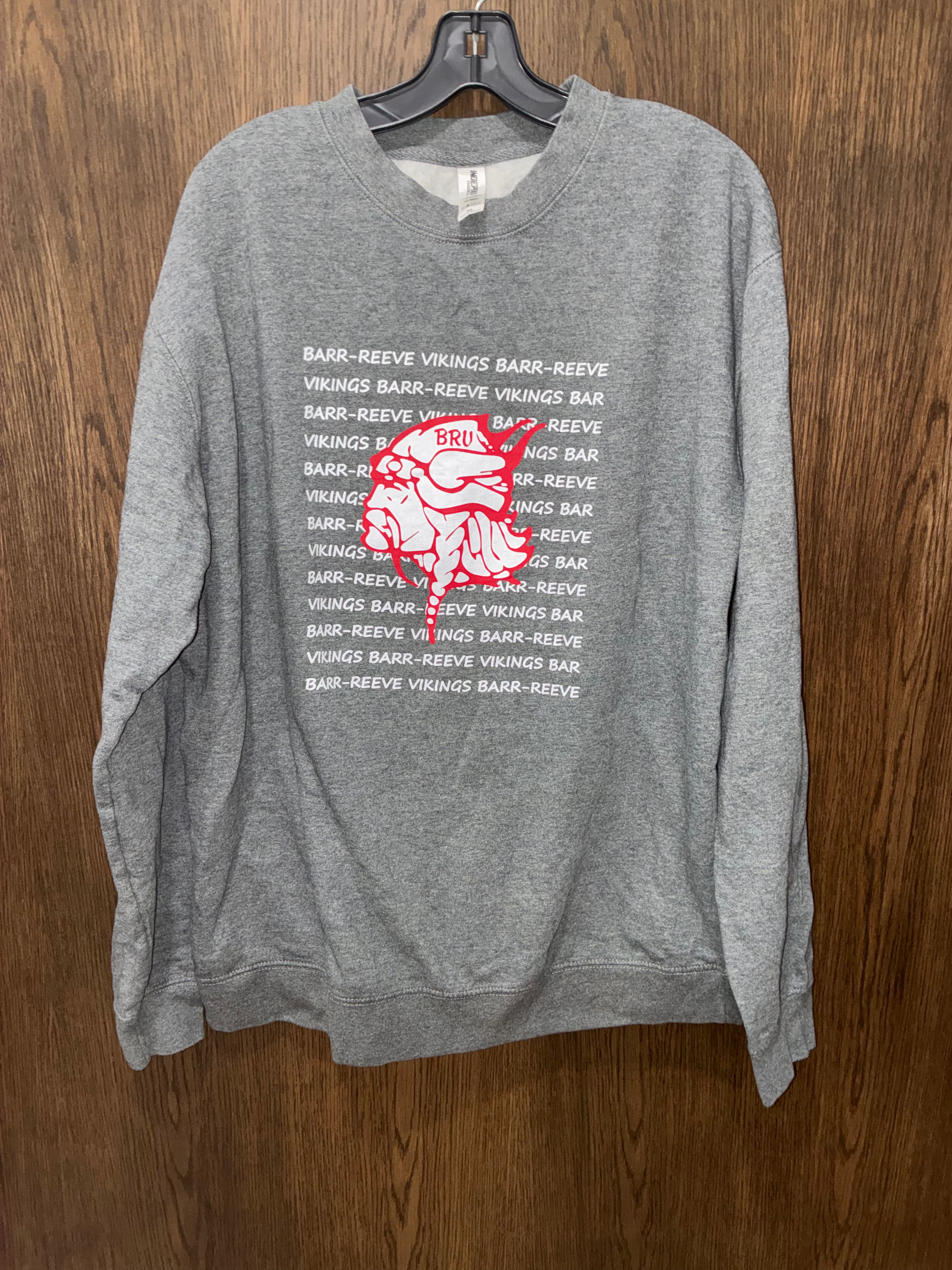 Barr-Reeve Unisex Vikings Crew Sweatshirt Size XL Like New