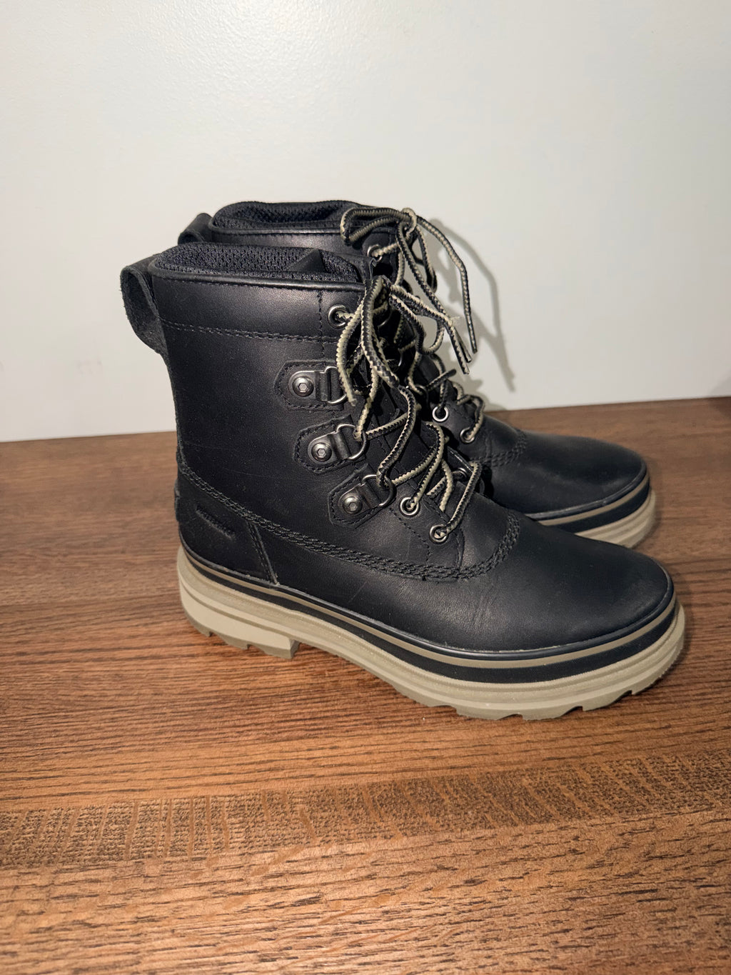 Sorel Women's Lennox Street NL4419-010 Black Waterproof Ankle Snow Boots Sz 7.5 New