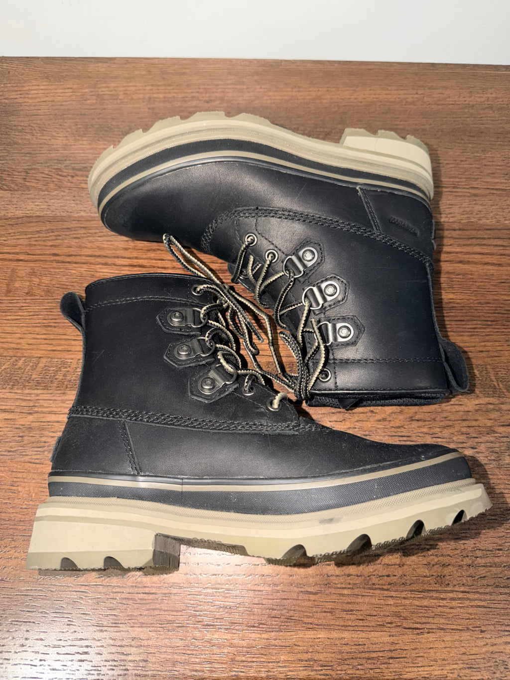Sorel Women's Lennox Street NL4419-010 Black Waterproof Ankle Snow Boots Sz 7.5 New
