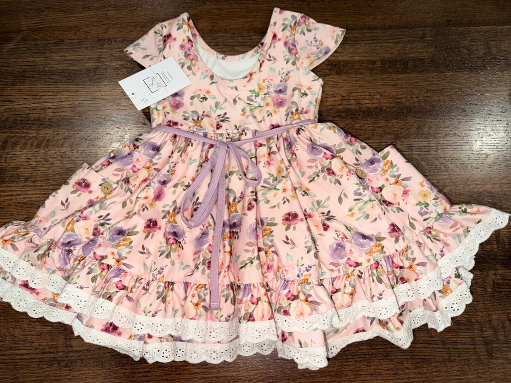 Cheeky Plum Girls Maison de Bloom Myra Dress Size 3T