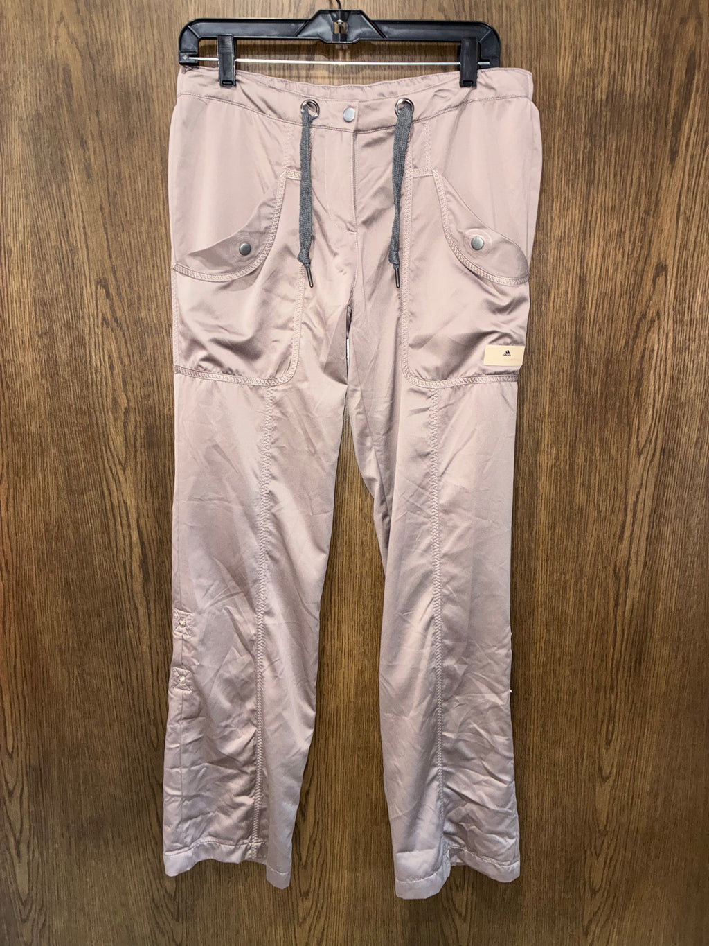 Adidas by Stella McCartney Women’s Satin Cargo Track Pants Pink Size Small