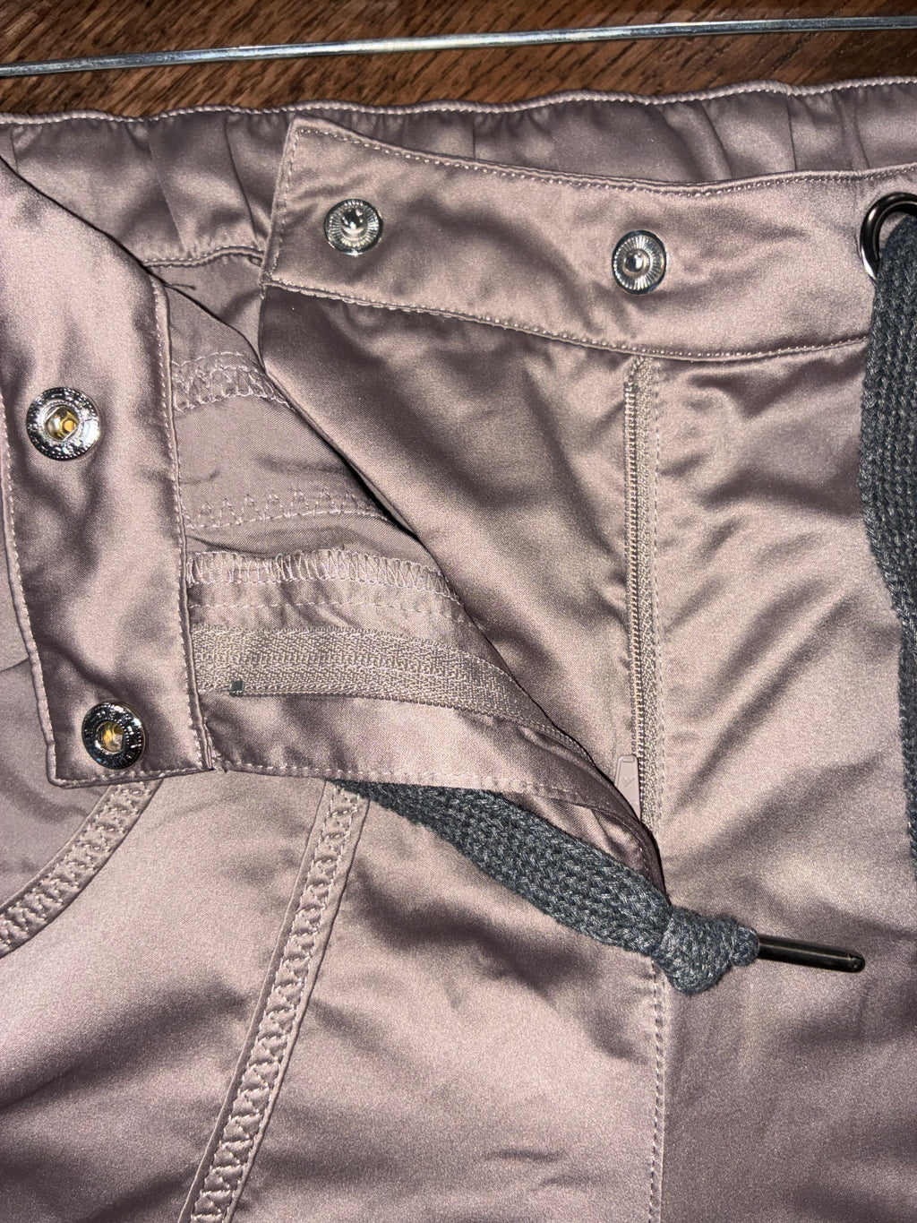 Adidas by Stella McCartney Women’s Satin Cargo Track Pants Pink Size Small