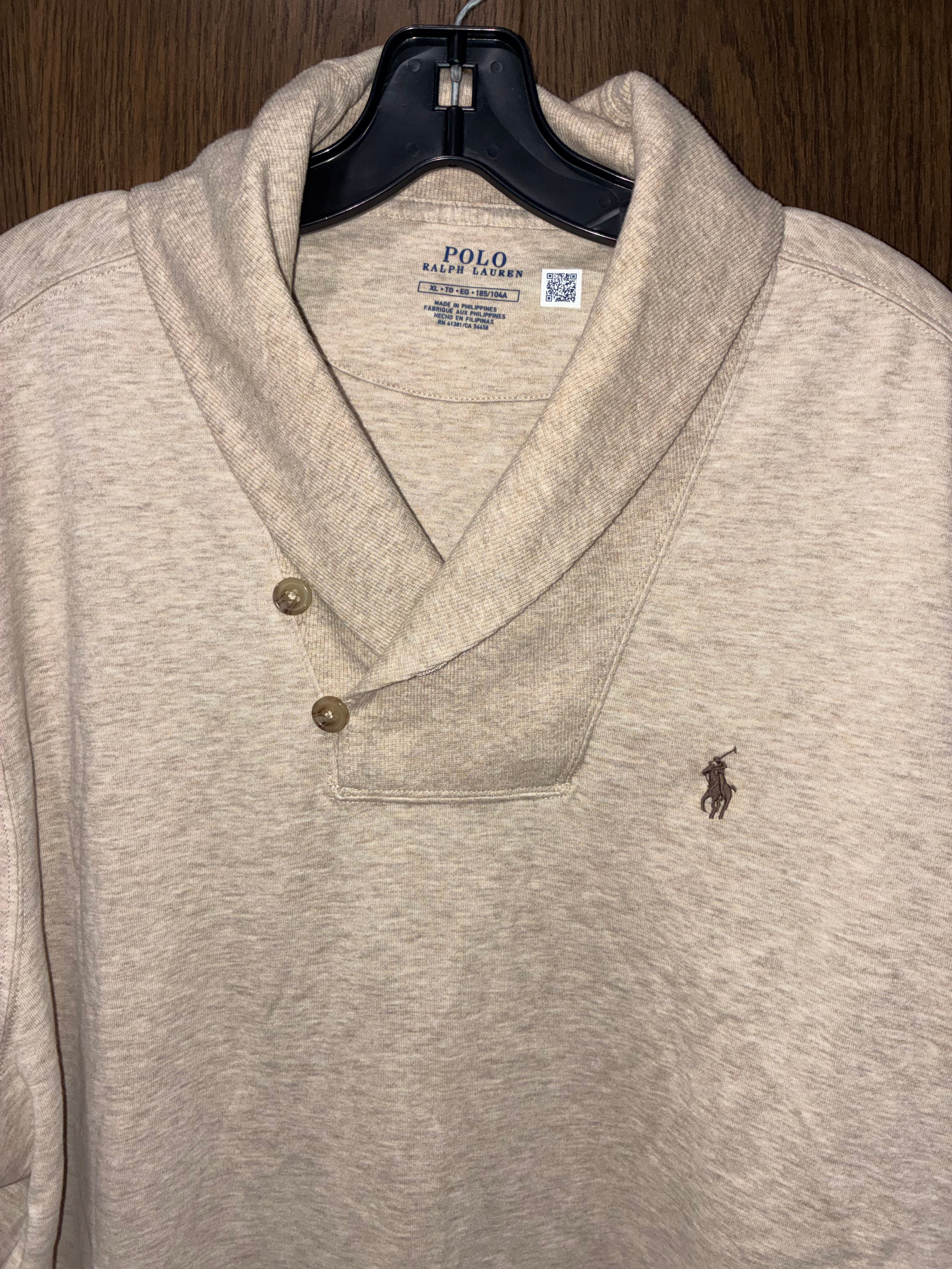 Polo Ralph Lauren Men’s Luxury Jersey Shawl Collar Pullover Size XL