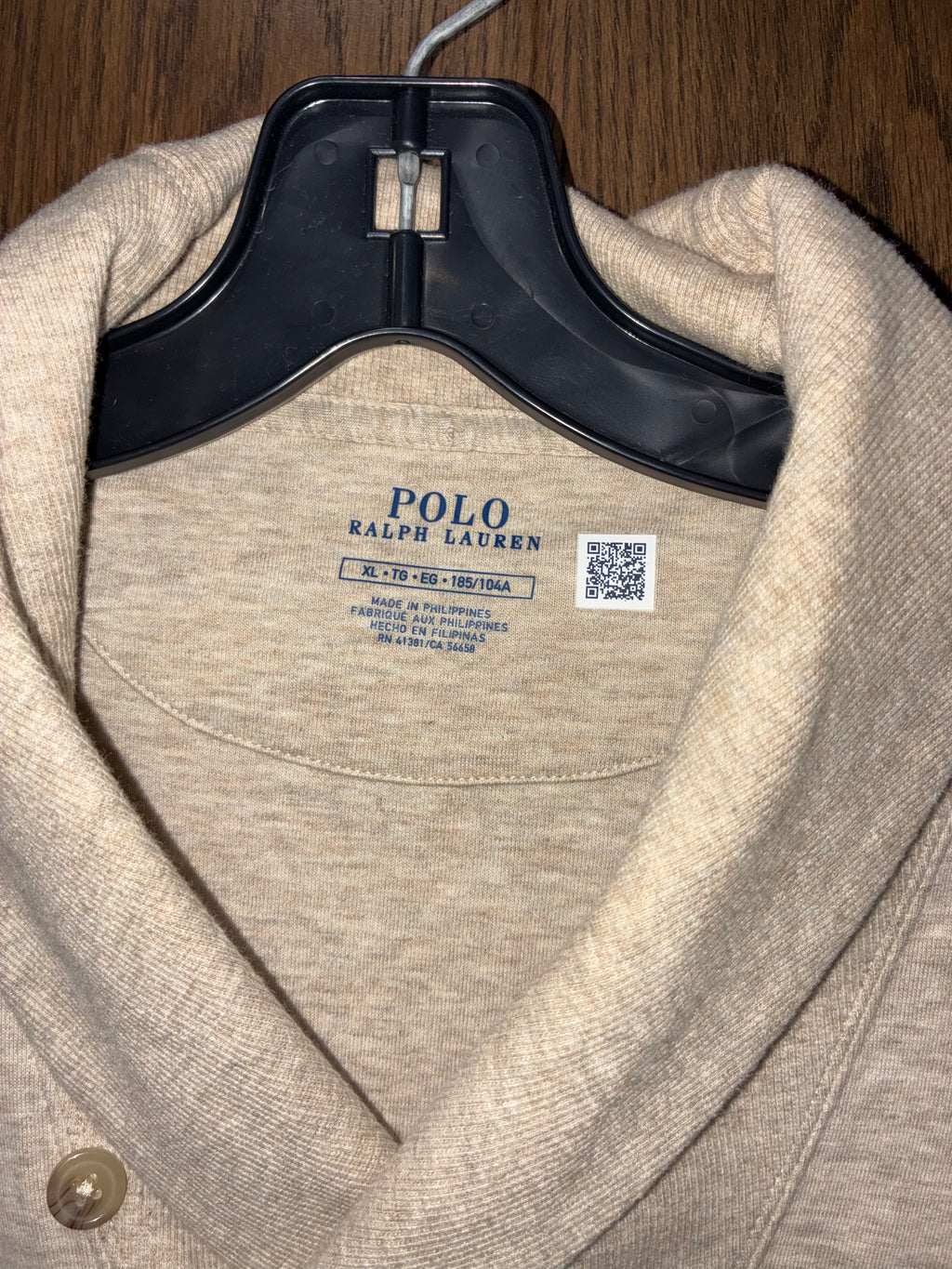 Polo Ralph Lauren Men’s Luxury Jersey Shawl Collar Pullover Size XL