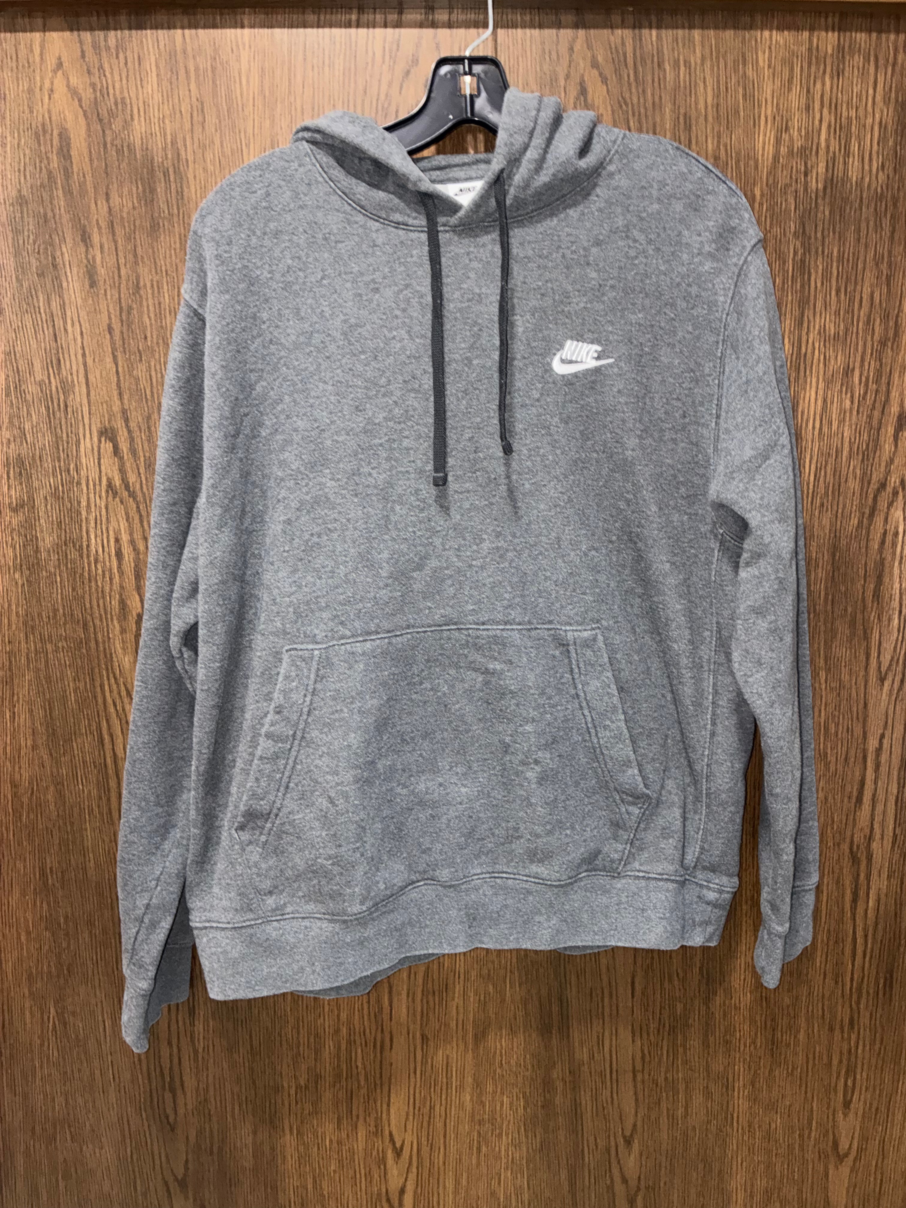 Nike Men’s Charcoal Heather Club Fleece Hoodie Size Large