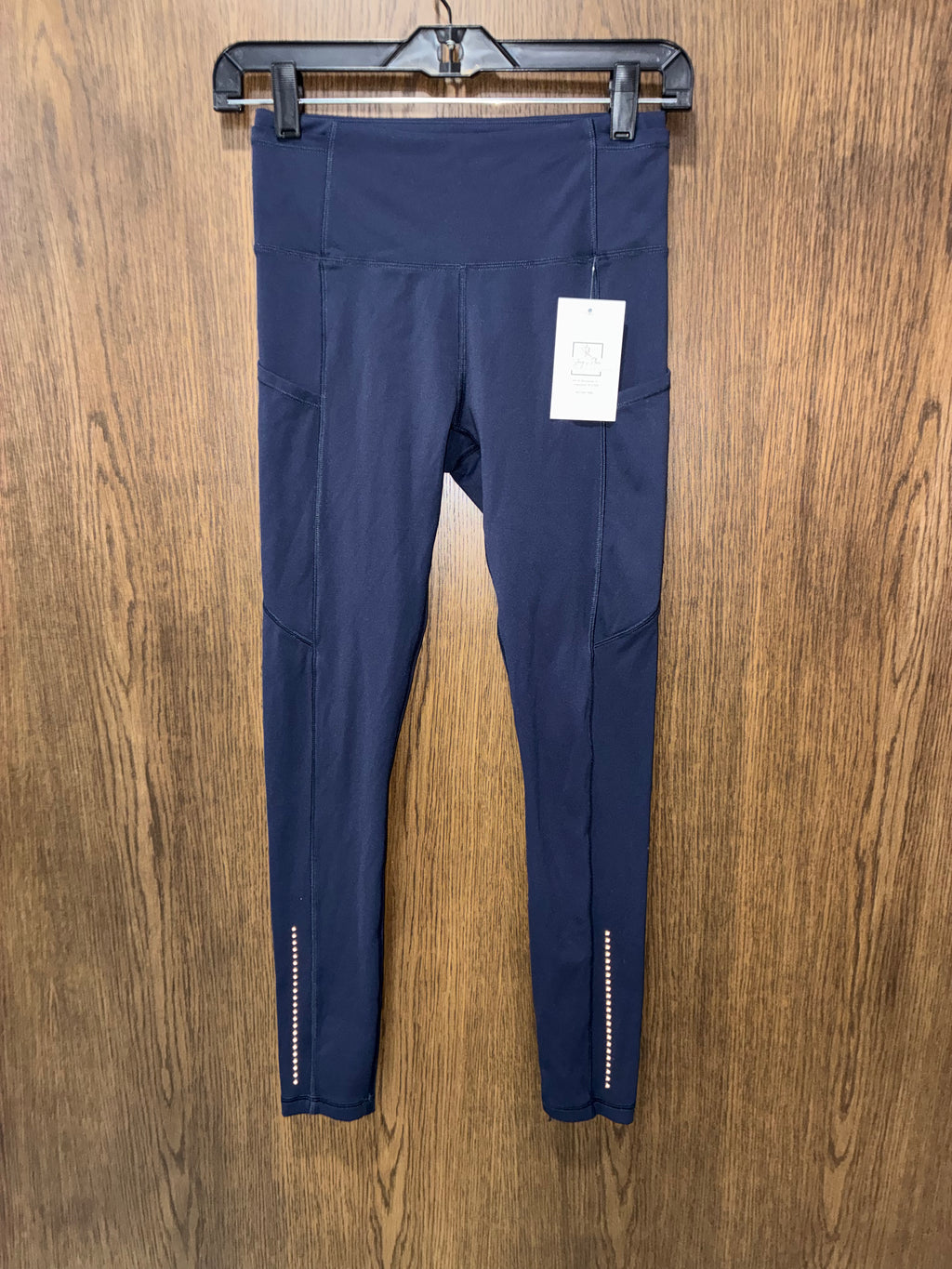 Lululemon Tight Stuff Tight II 25” Leggings Midnight Navy Reflective Pockets Size 6