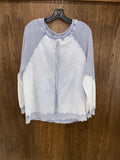 Altar’d State Revival Women’s Mineral Washes Long Sleeve Shirt Small Oversized