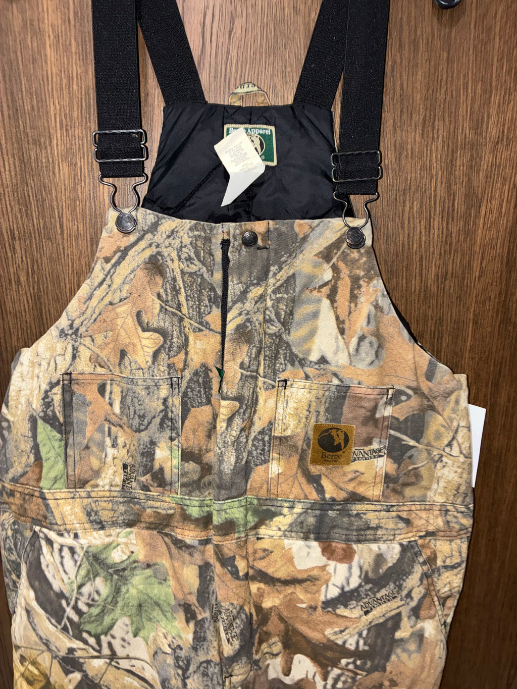Berne Youth Softstone Realtree Camo Insulated Bib Overalls Youth XL 18/20 Excellent Condition