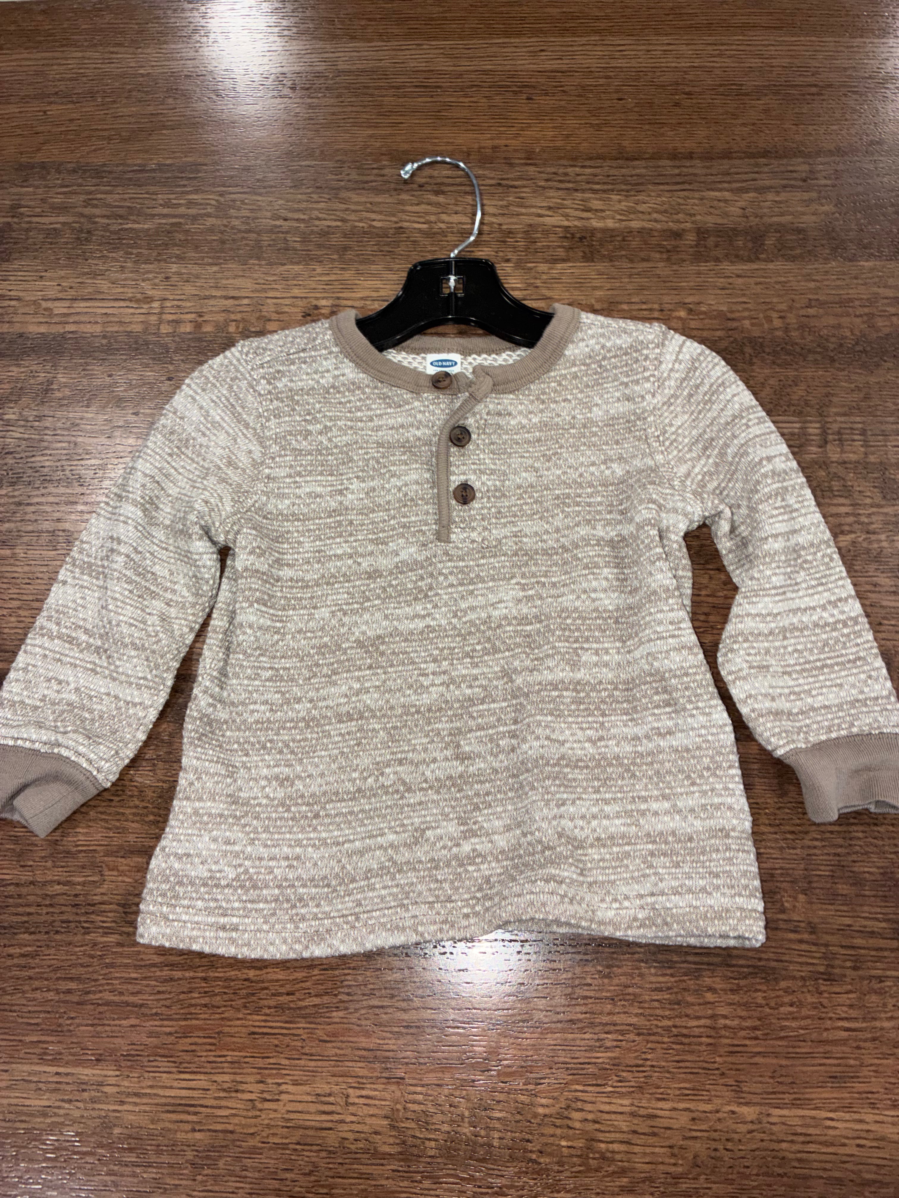Old Navy Boys Waffle Knit Long Sleeve Shirt 18-24 Months
