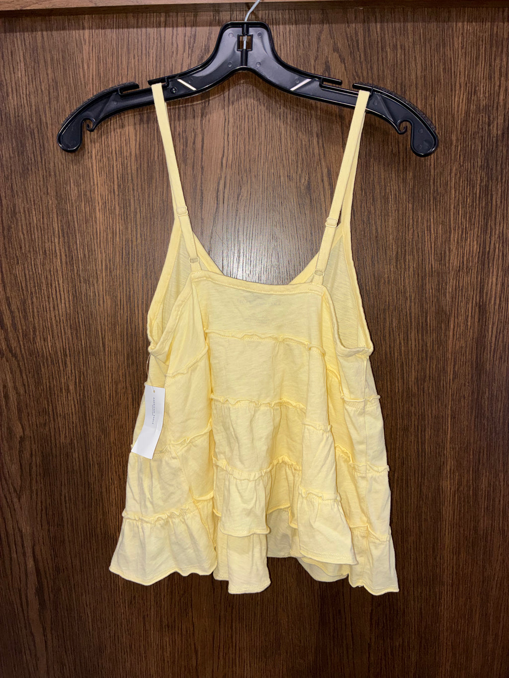 American Eagle Yellow Tiered Tank Top Small NWT