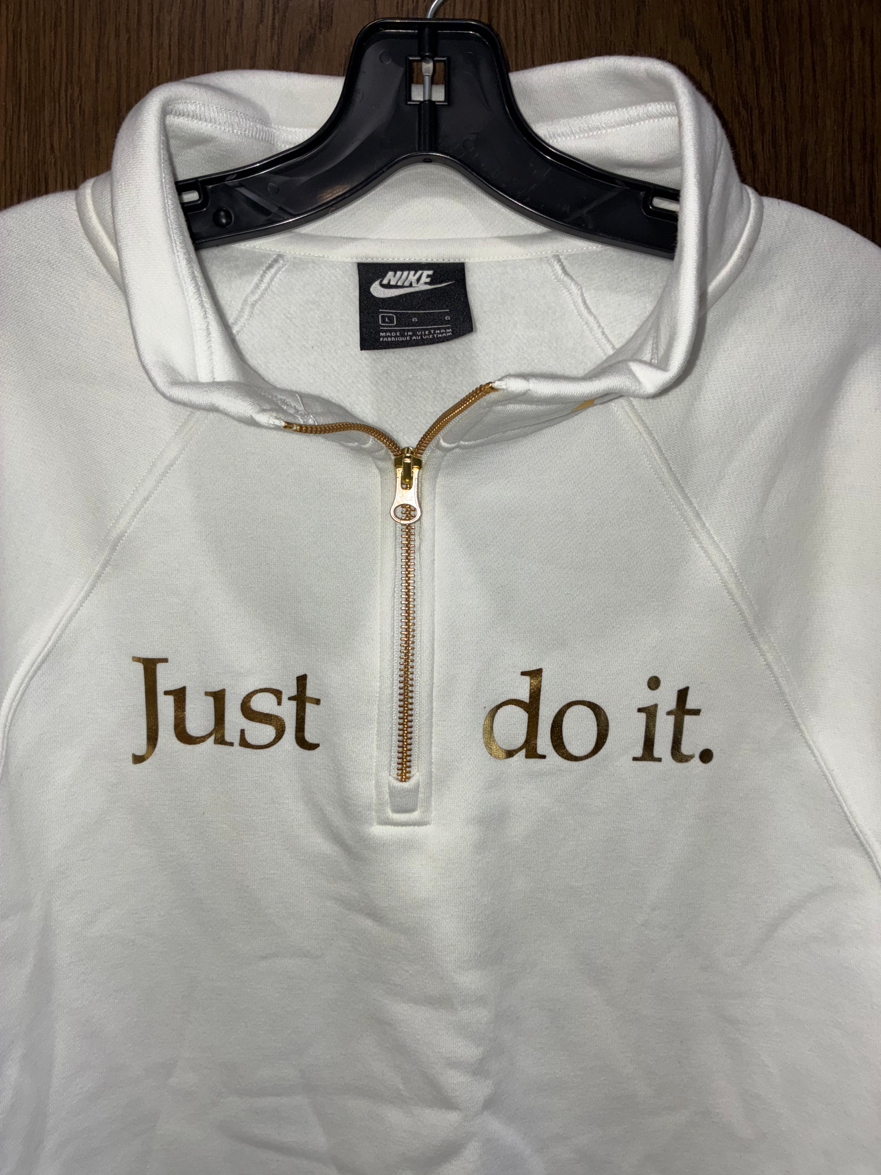 Nike Women’s Sportswear Funnel Neck 1/2 Zip Pullover Size Large NWOT