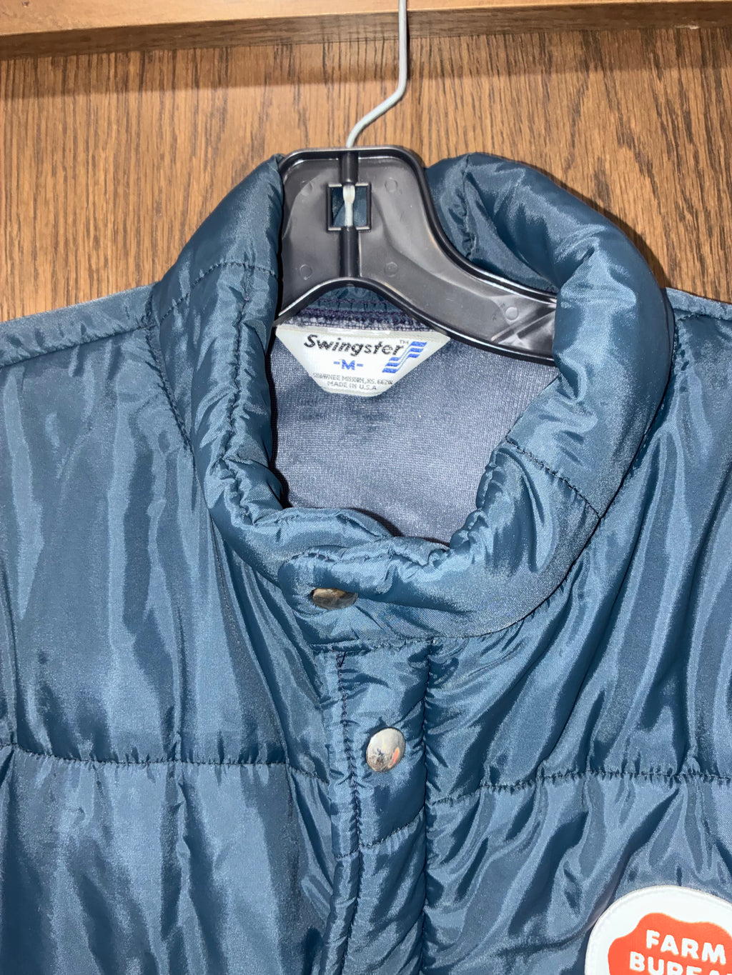 Vintage 80s Swingster Farm Bureau CO-OP Puffer Jacket Men’s M Made in USA