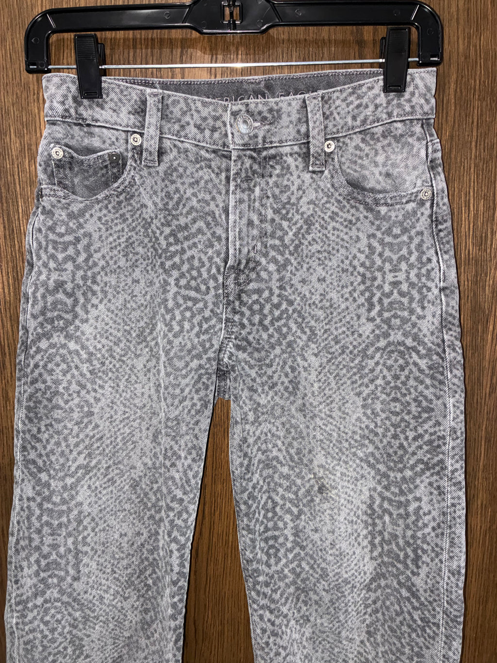 American Eagle Stretch Snake Print High-Waisted Stovepipe Jean Size 000
