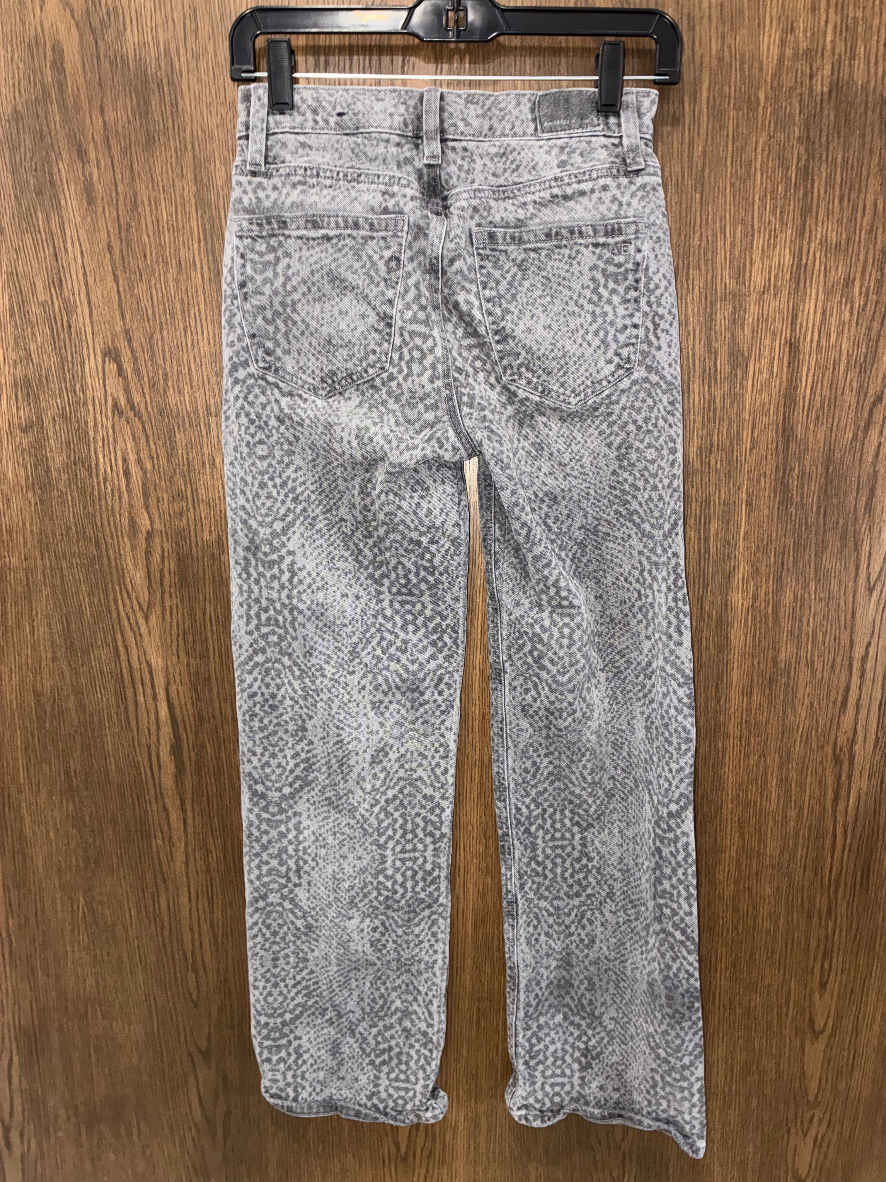 American Eagle Stretch Snake Print High-Waisted Stovepipe Jean Size 000