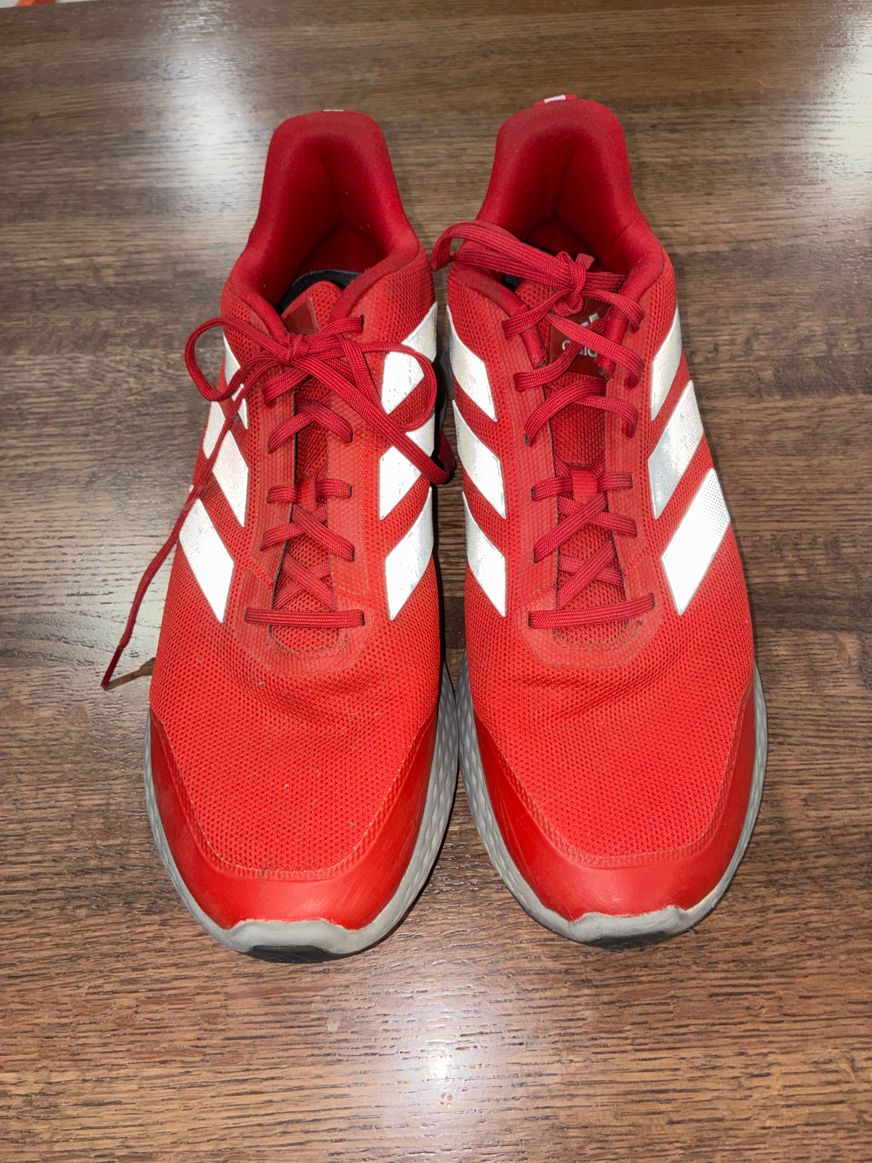 Adidas Edge Gameday EH3371 Men’s Size 14 Red Silver Training Running Shoes