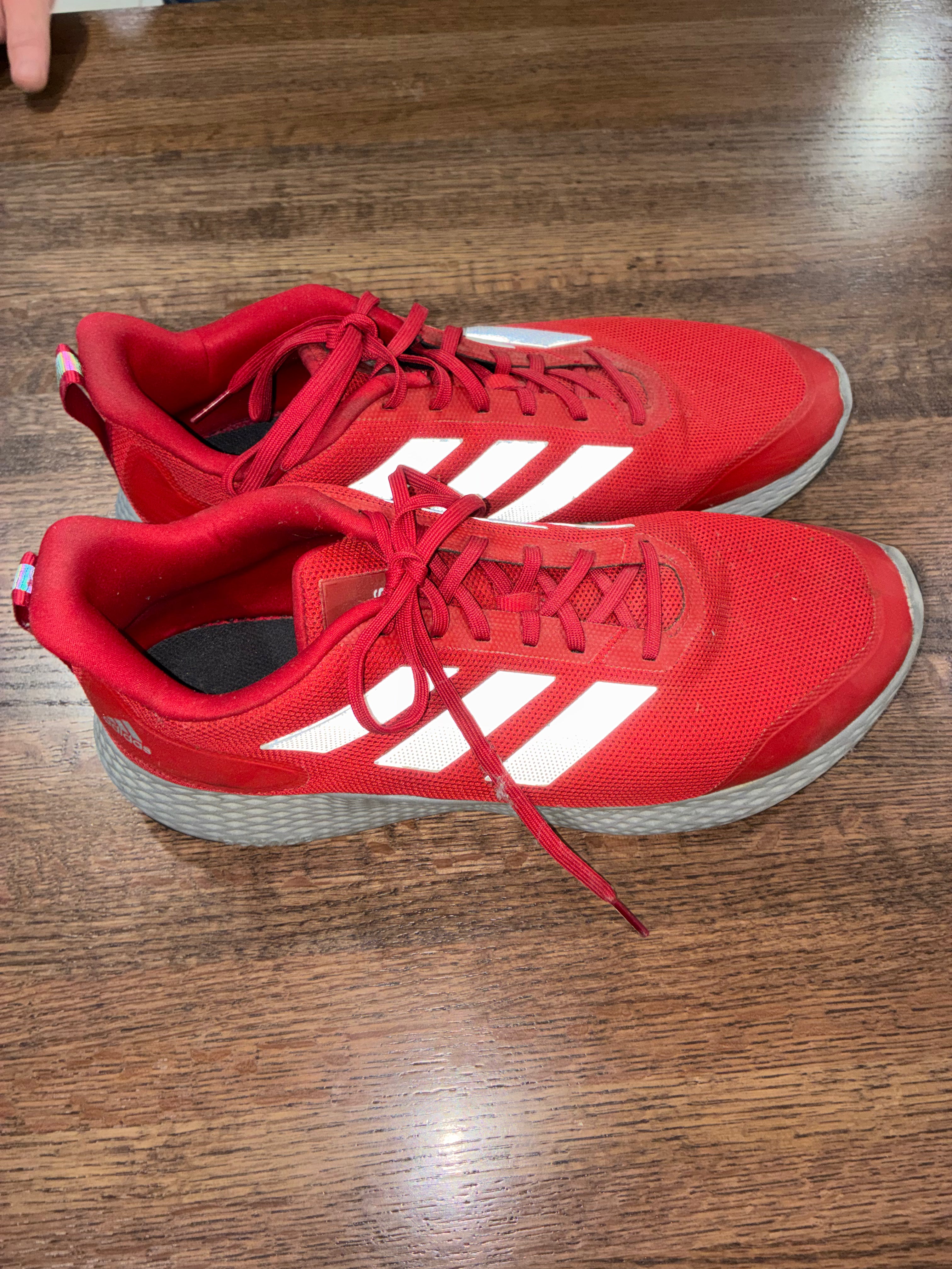 Adidas Edge Gameday EH3371 Men’s Size 14 Red Silver Training Running Shoes