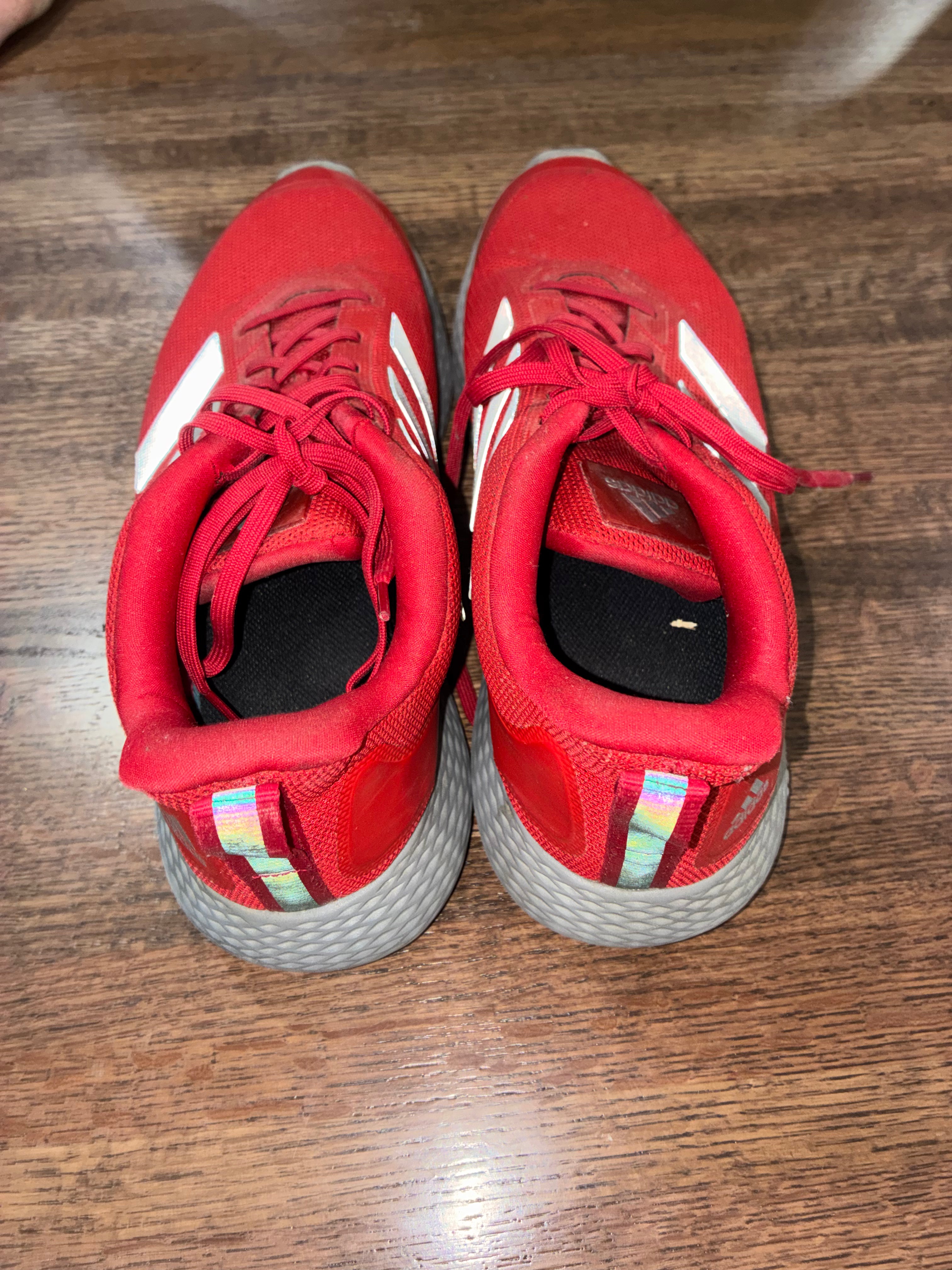 Adidas Edge Gameday EH3371 Men’s Size 14 Red Silver Training Running Shoes