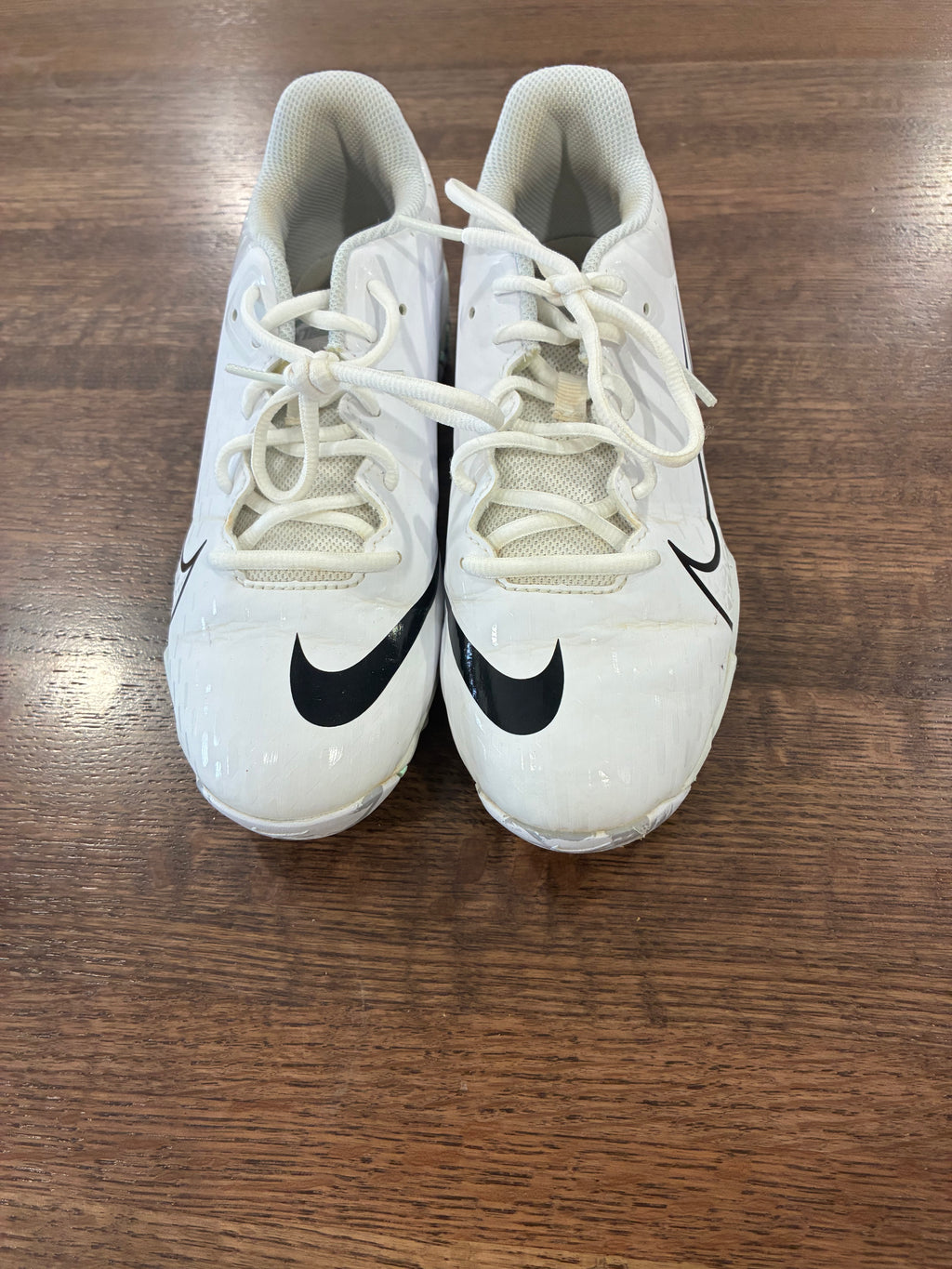 Nike Alpha Huarache Elite 4 Low Baseball Cleats Boys 5.5 White