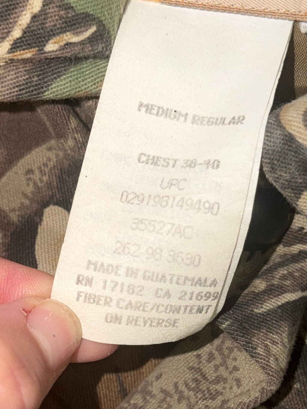 Vintage Walls Blizzard-Pruf Advantage Camo Hunting Jacket Men’s M 38-40 Insulated