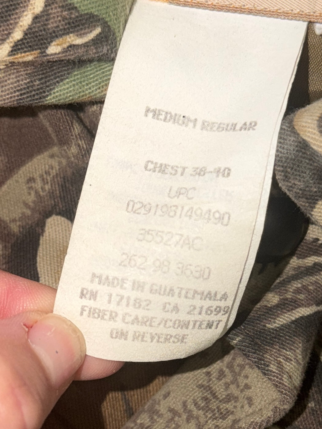 Vintage Walls Blizzard-Pruf Advantage Camo Hunting Jacket Men’s M 38-40 Insulated