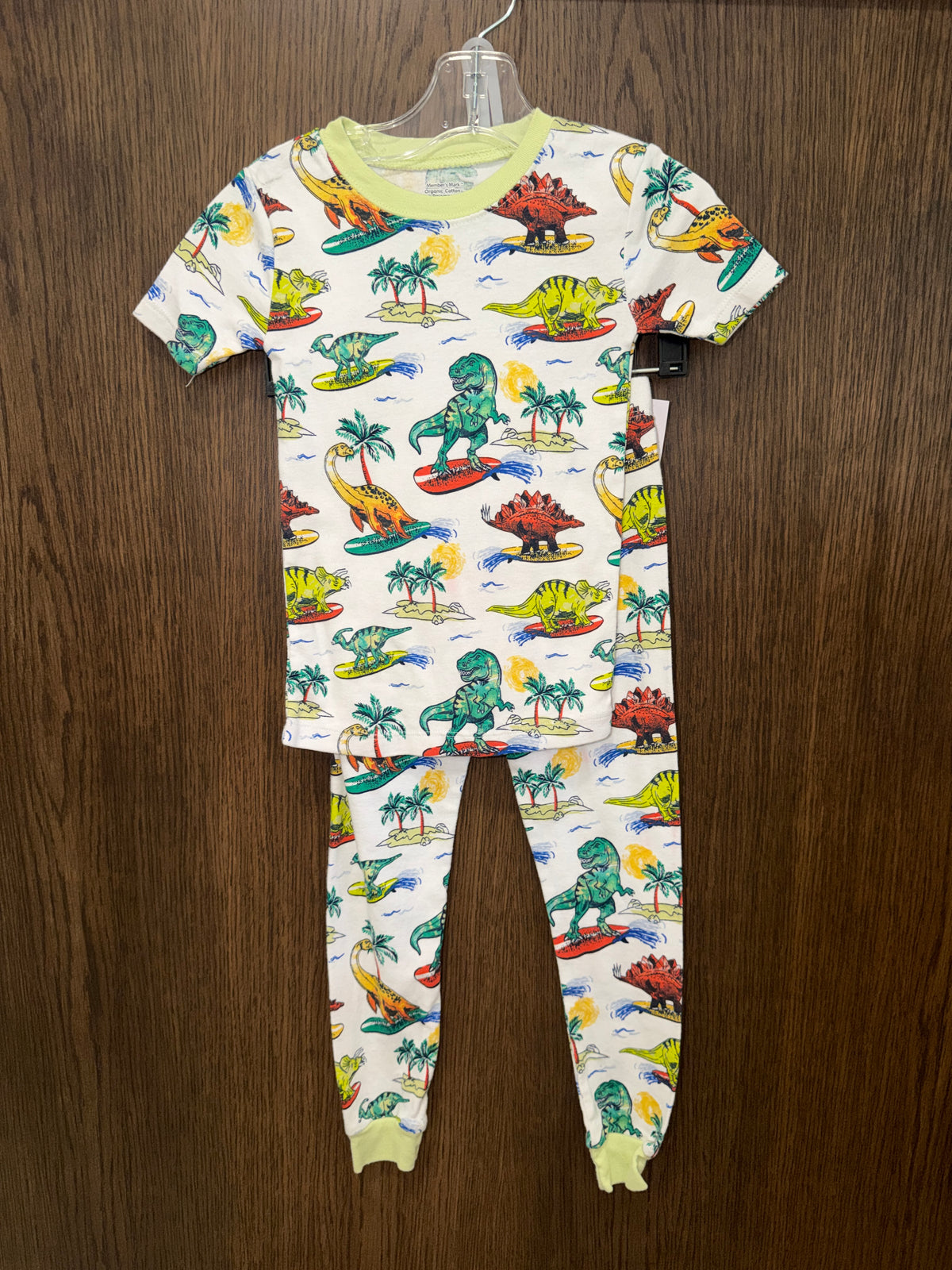 Members Mark Boys Skinny Dino Pajamas Size 4T
