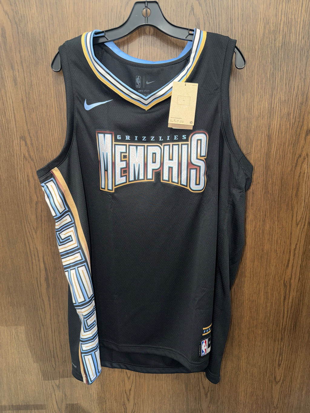 Nike Memphis Grizzlies 2022/23 City Edition Swingman Jersey Black Men’s XXL NWT